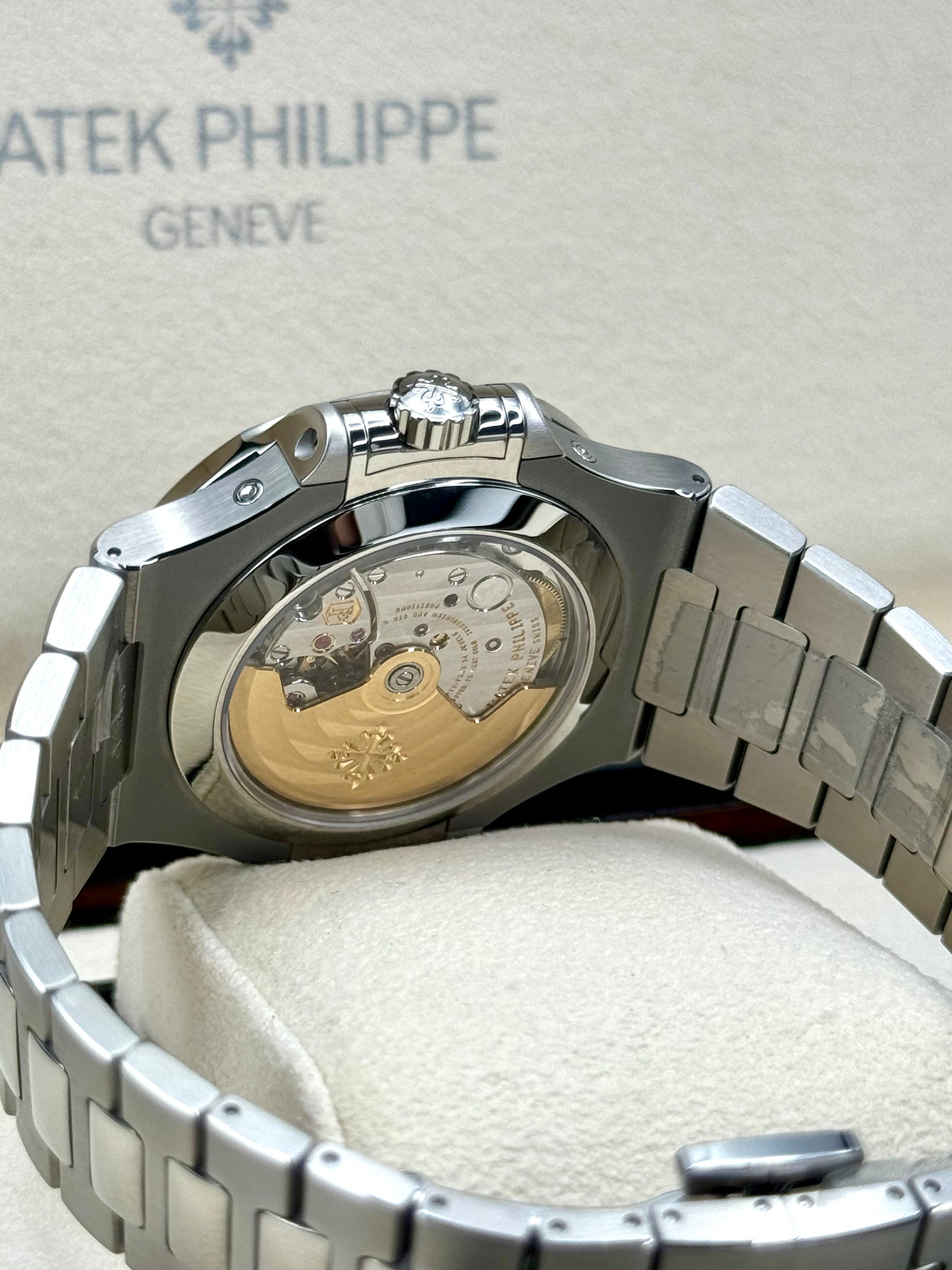 NEW 2022 Patek Philippe 40.5mm 5726/1A-014 Nautilus Moonphase Blue Dial - MyWatchLLC