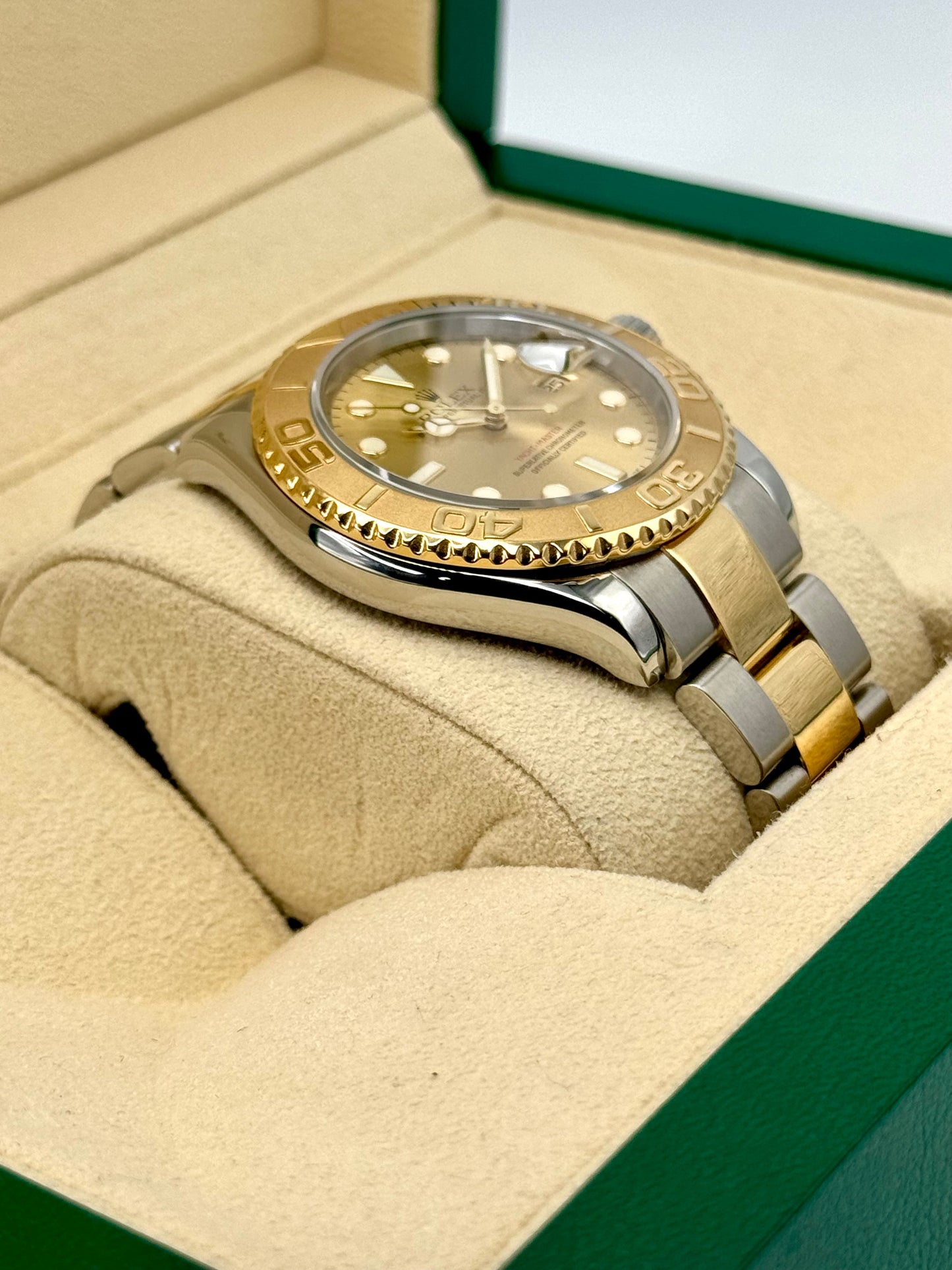 2009 Rolex Yacht-Master 40mm Two-Tone Champagne Dial - MyWatchLLC