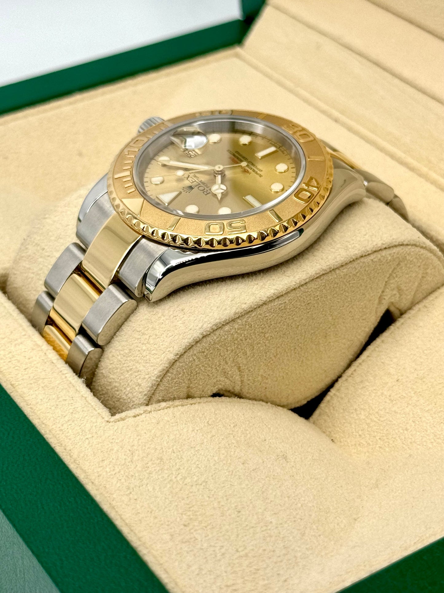2009 Rolex Yacht-Master 40mm Two-Tone Champagne Dial - MyWatchLLC