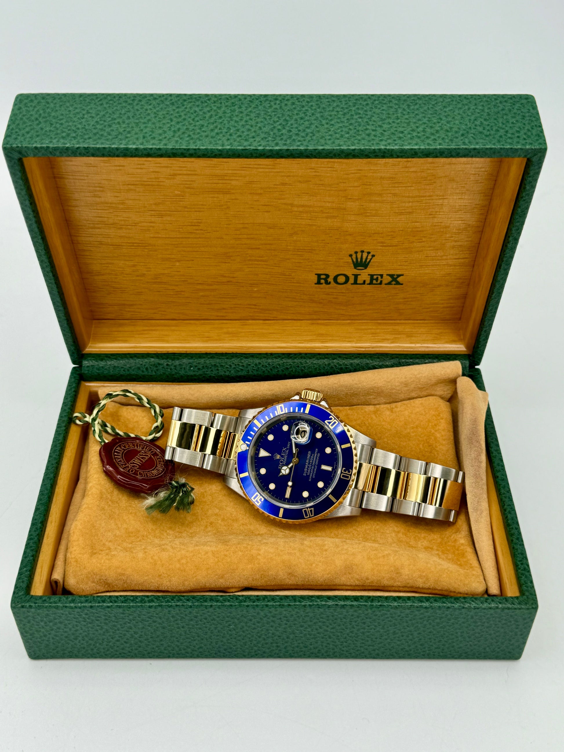 2003 Rolex Submariner Date 40mm 16613 Two-Tone Blue Dial - MyWatchLLC