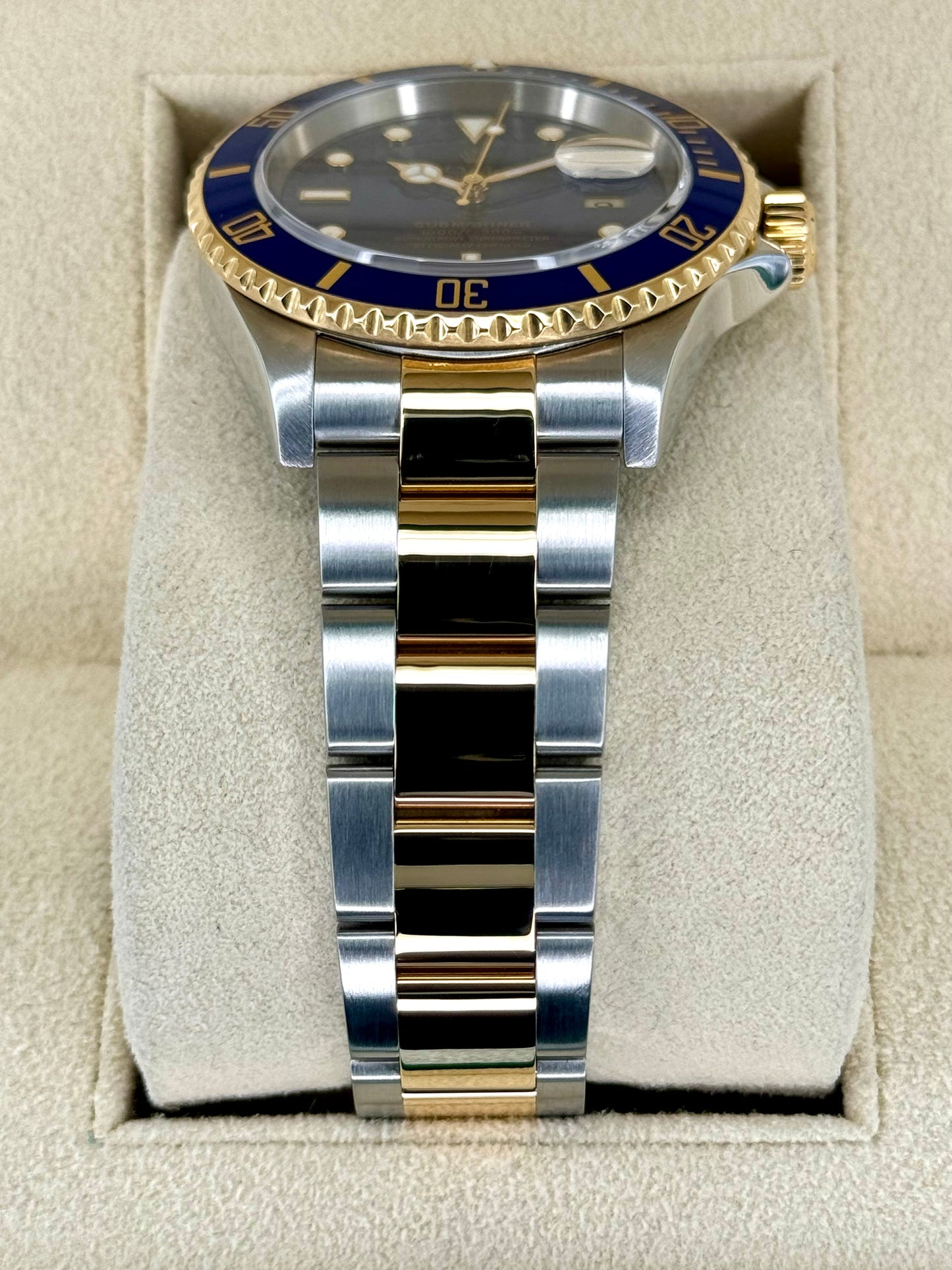 2003 Rolex Submariner Date 40mm 16613 Two-Tone Blue Dial - MyWatchLLC