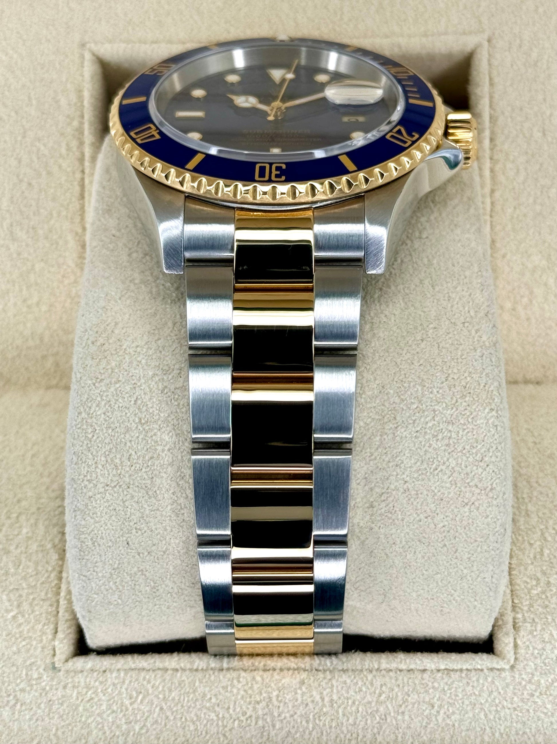 2003 Rolex Submariner Date 40mm 16613 Two-Tone Blue Dial - MyWatchLLC