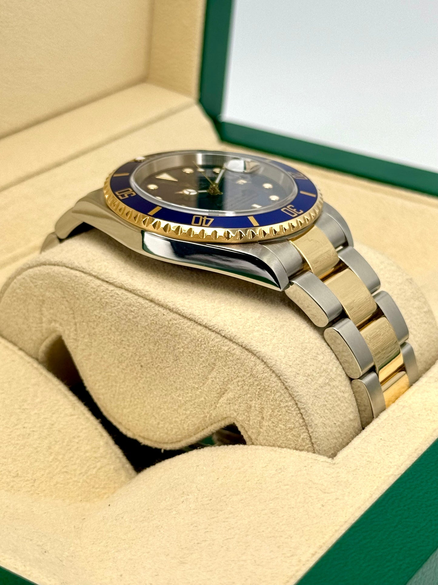 2003 Rolex Submariner Date 40mm 16613 Two-Tone Blue Dial - MyWatchLLC