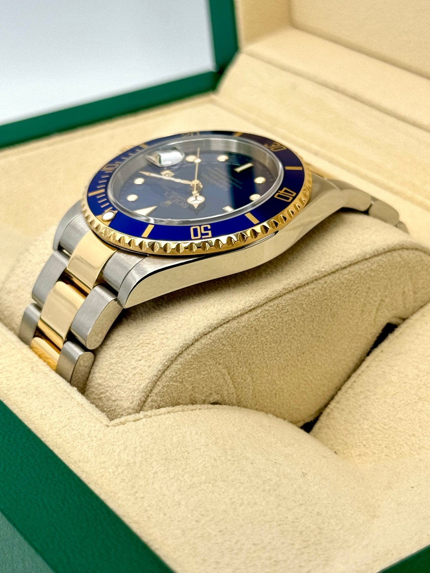 2003 Rolex Submariner Date 40mm 16613 Two-Tone Blue Dial - MyWatchLLC
