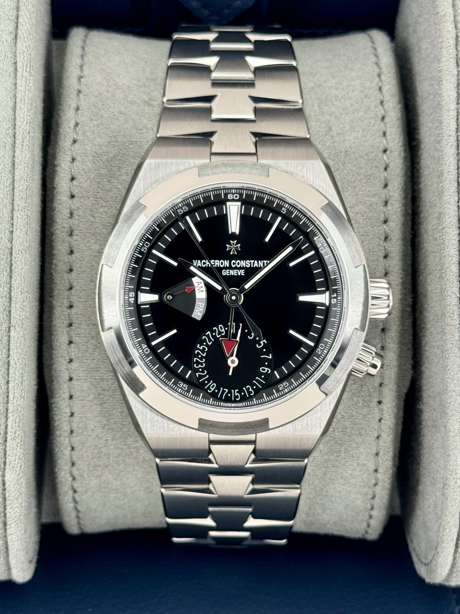 NEW 2025 Vacheron Constantin Overseas 41mm 7920V Dual Time Black Dial - MyWatchLLC