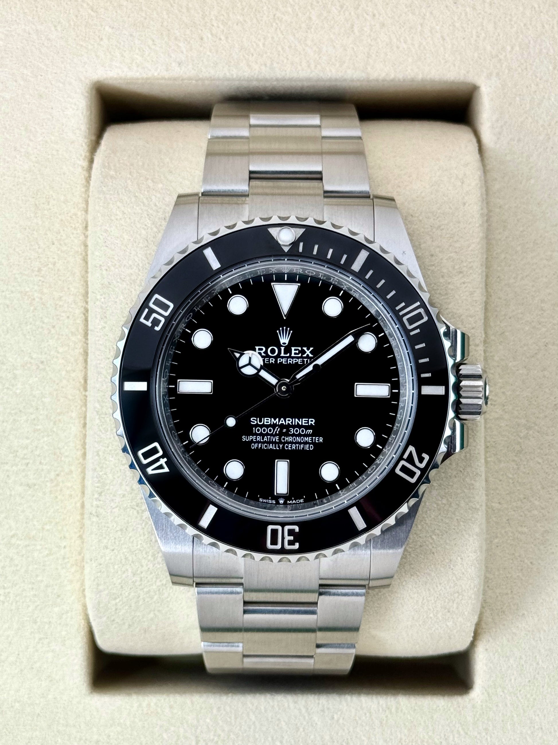 NEW 2025 Rolex Submariner 41mm 124060 Stainless Steel Black Dial - MyWatchLLC