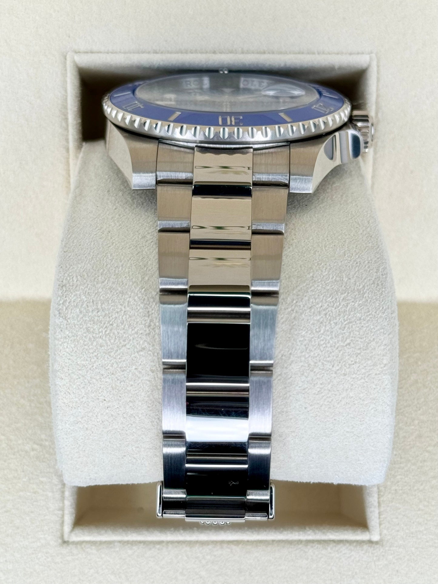 2018 Rolex Submariner "Smurf" 40mm 116619LB White Gold Blue Dial - MyWatchLLC