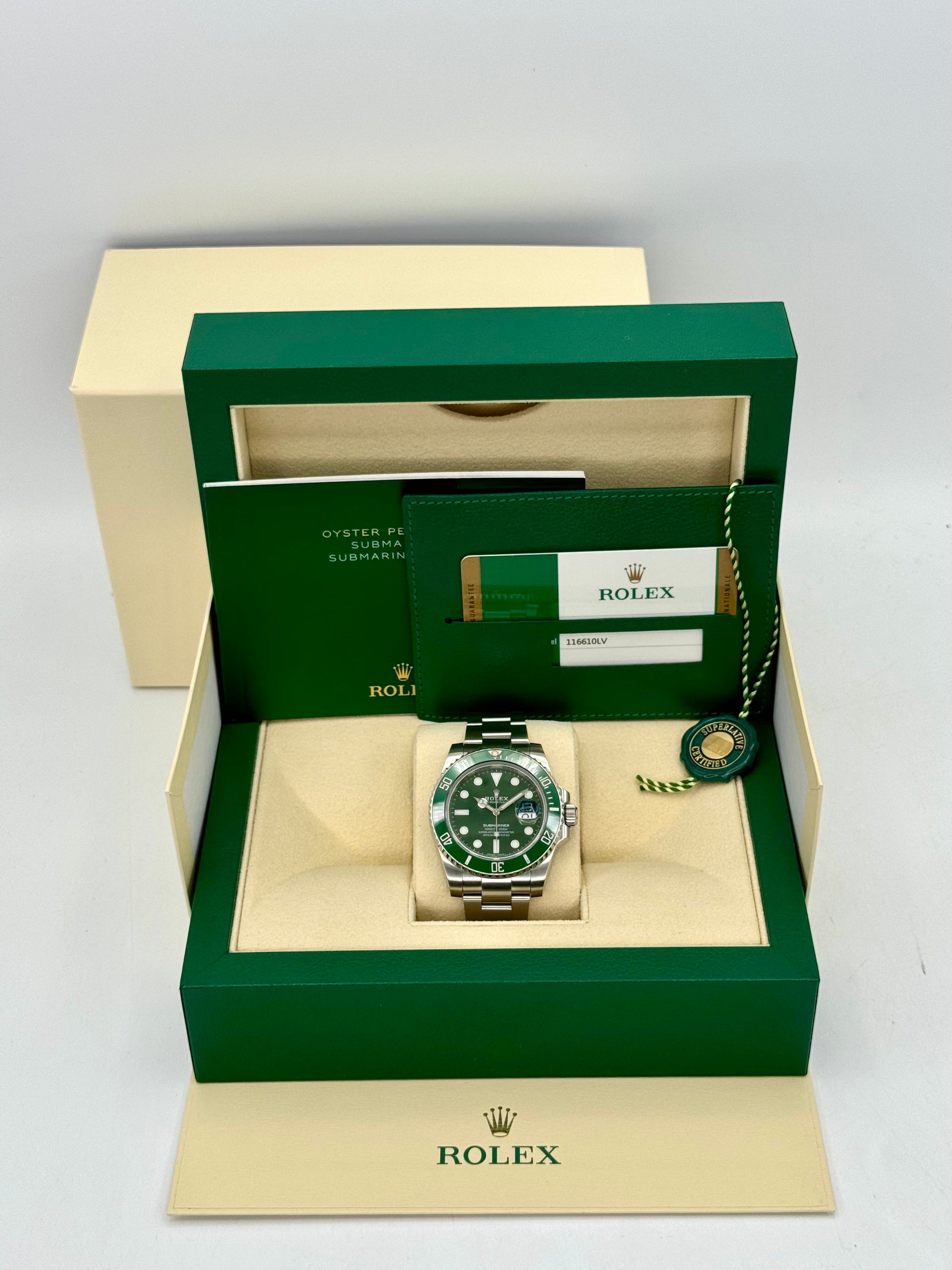 2017 Rolex Submariner "Hulk" 40mm 116610LV Green Dial - MyWatchLLC