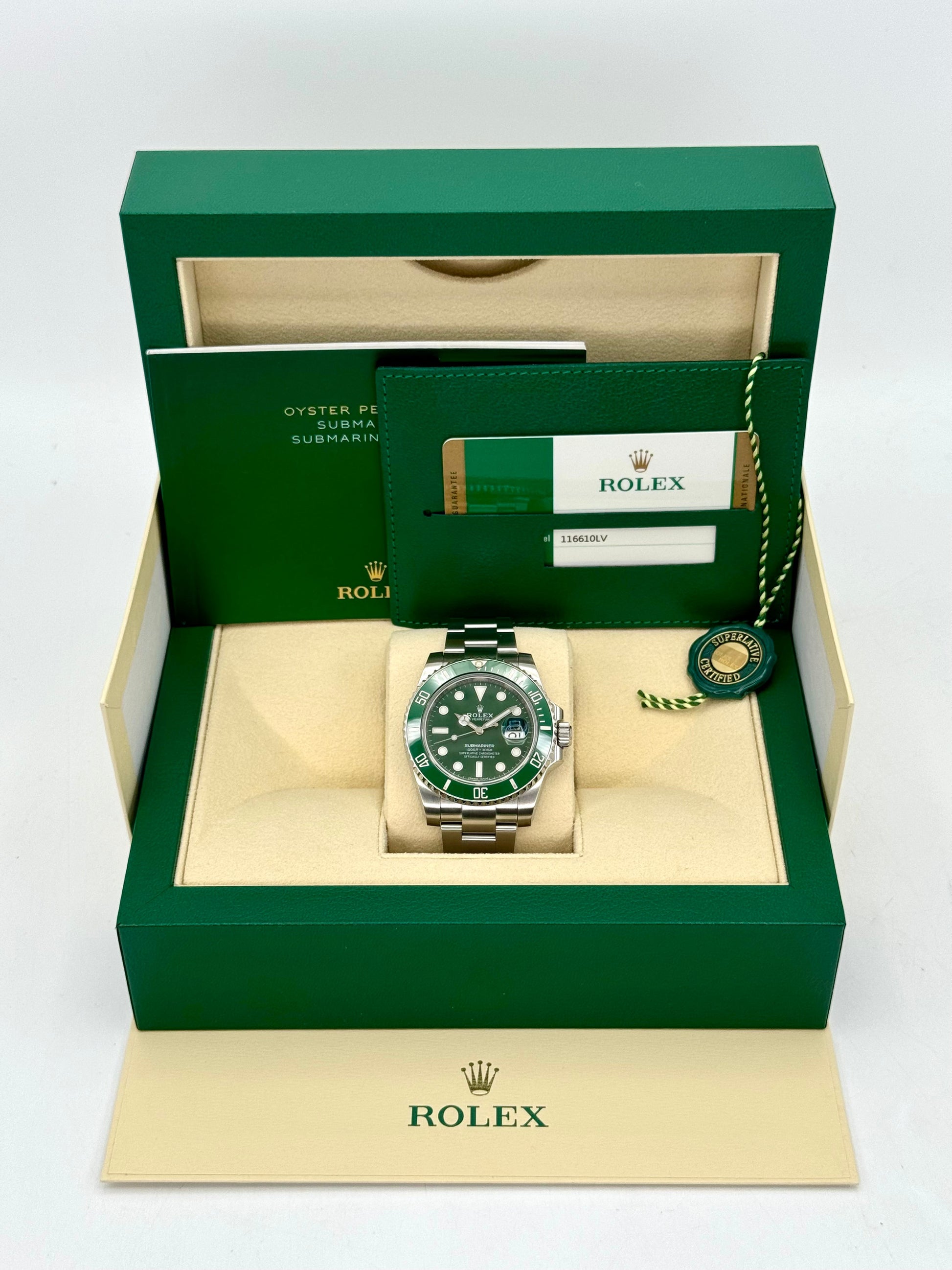 2017 Rolex Submariner "Hulk" 40mm 116610LV Green Dial - MyWatchLLC
