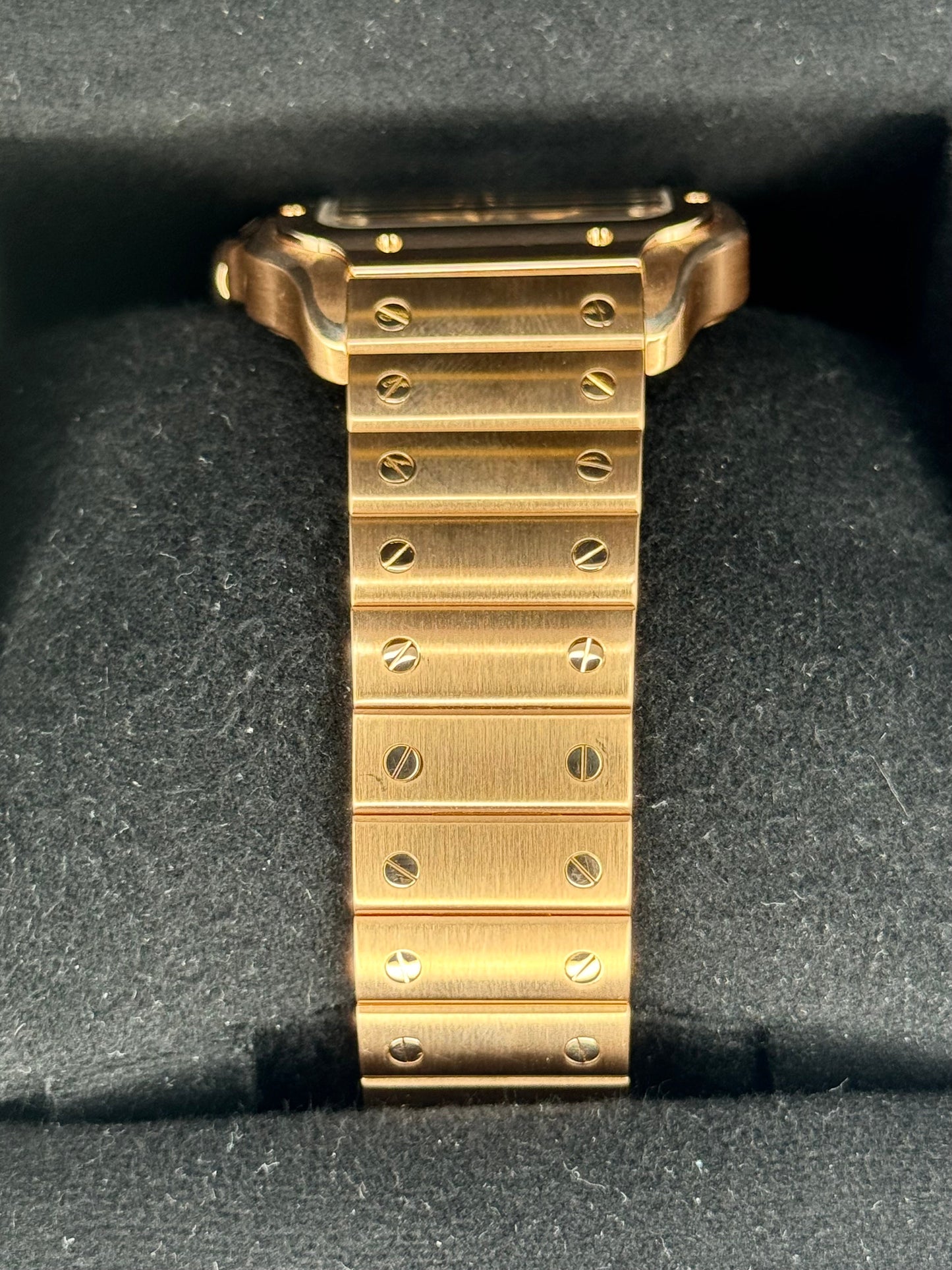 2021 Santos De Cartier 39.8mm WHSA0016 Rose Gold Skeleton Dial - MyWatchLLC