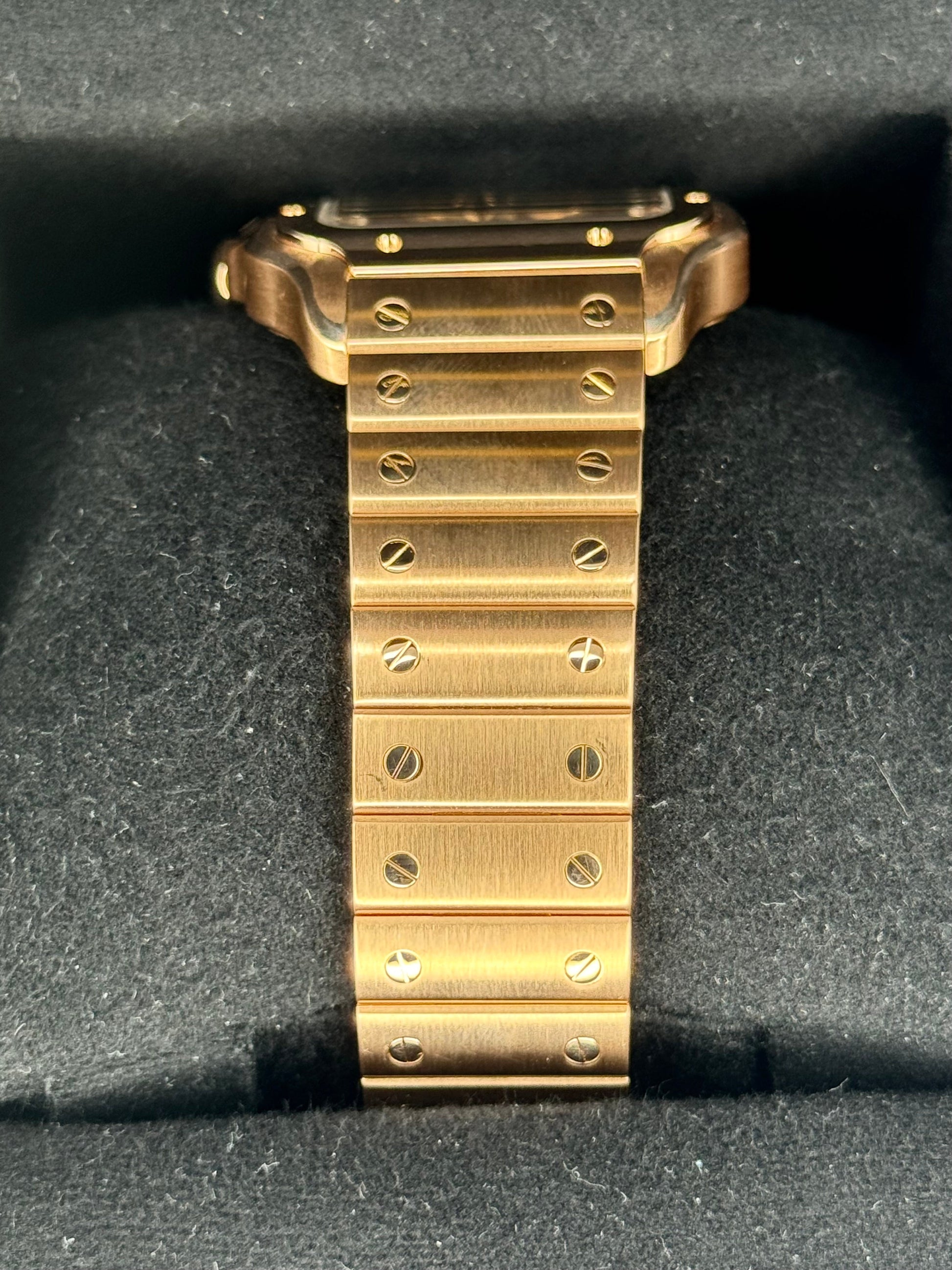 2021 Santos De Cartier 39.8mm WHSA0016 Rose Gold Skeleton Dial - MyWatchLLC