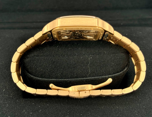2021 Santos De Cartier 39.8mm WHSA0016 Rose Gold Skeleton Dial - MyWatchLLC