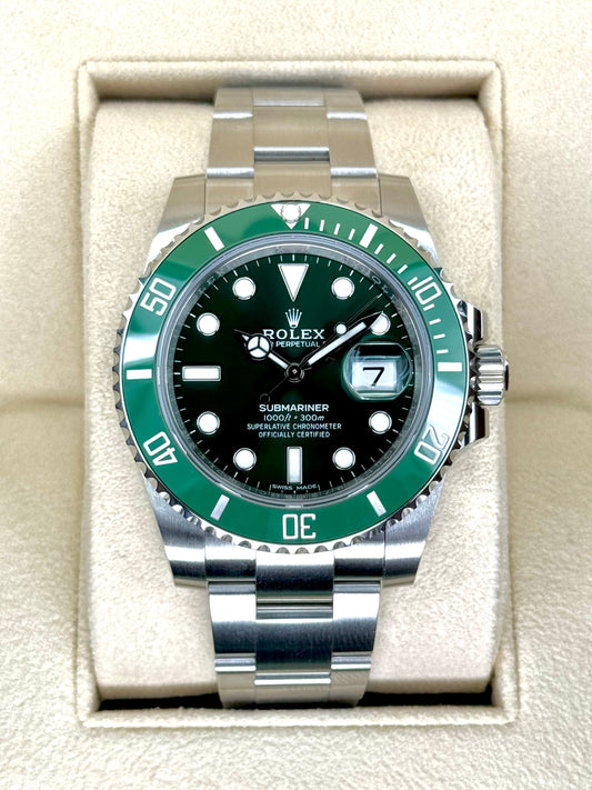 2018 Rolex Submariner “Hulkâ€?40mm 116610LV Green Dial - MyWatchLLC
