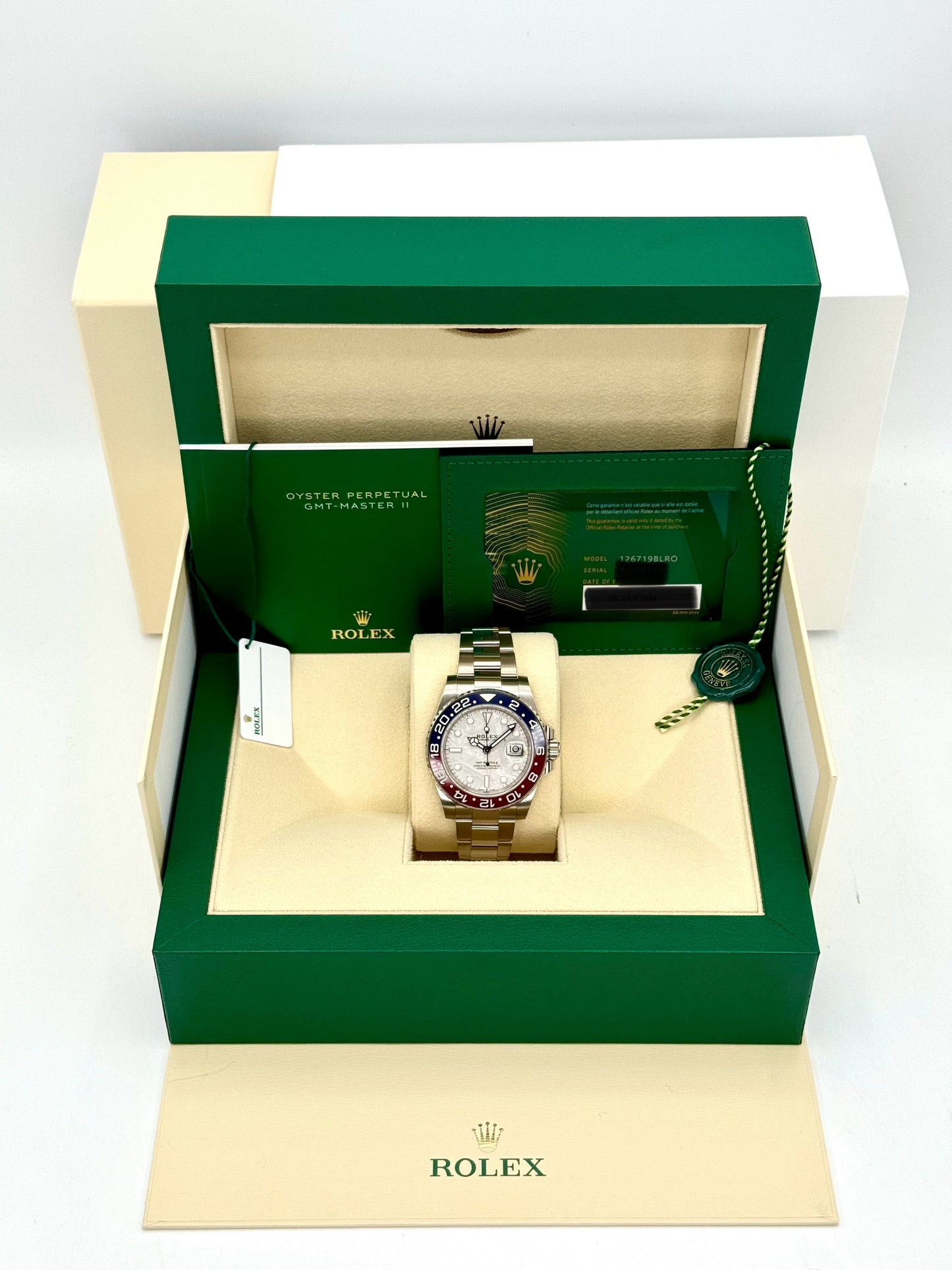 NEW 2024 Rolex GMT-Master II "Pepsi" 40mm 126719BLRO Meteorite Dial - MyWatchLLC