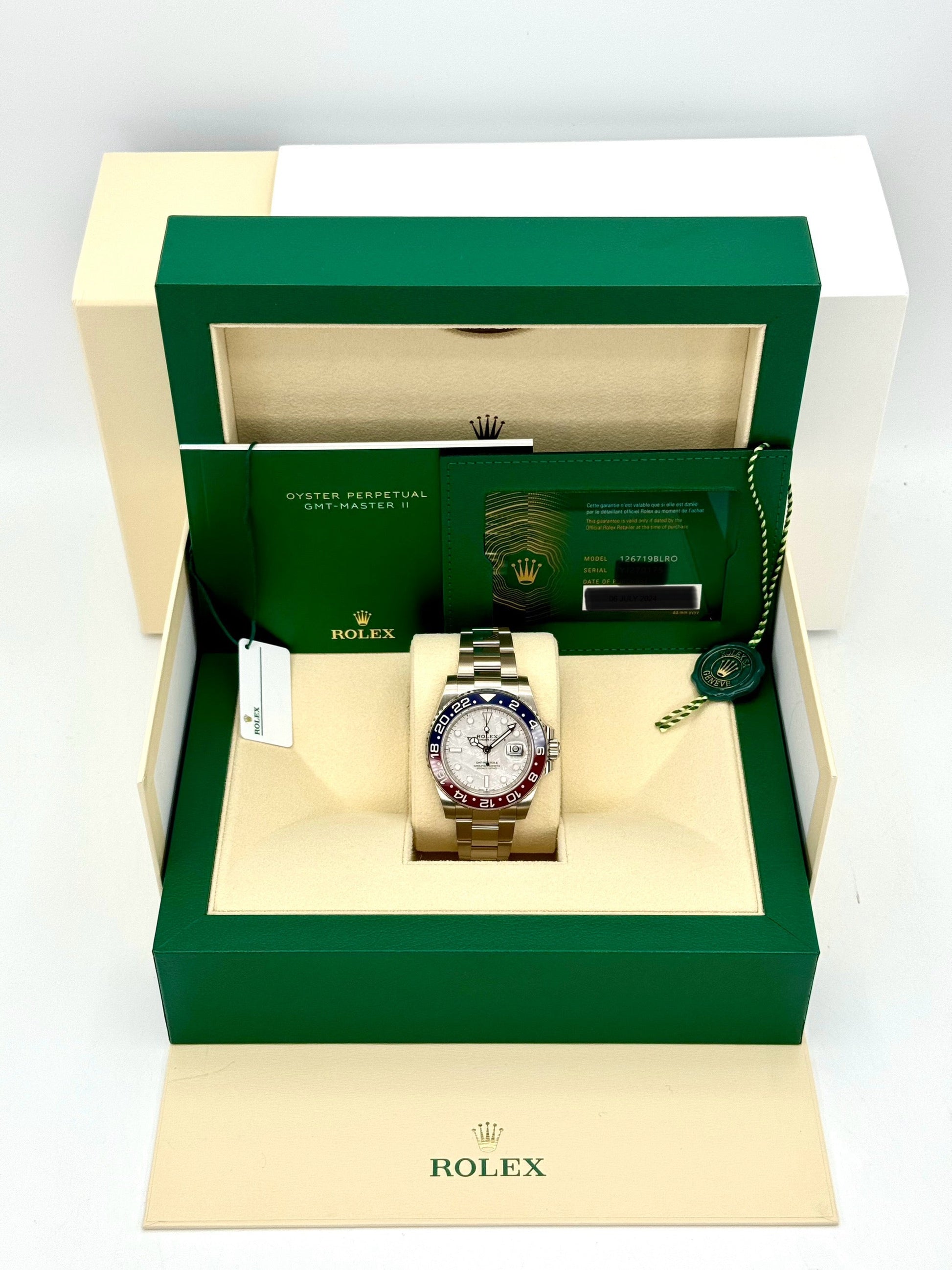 NEW 2024 Rolex GMT-Master II "Pepsi" 40mm 126719BLRO Meteorite Dial - MyWatchLLC