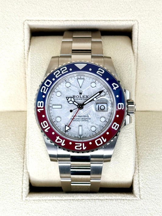 NEW 2024 Rolex GMT-Master II "Pepsi" 40mm 126719BLRO Meteorite Dial - MyWatchLLC
