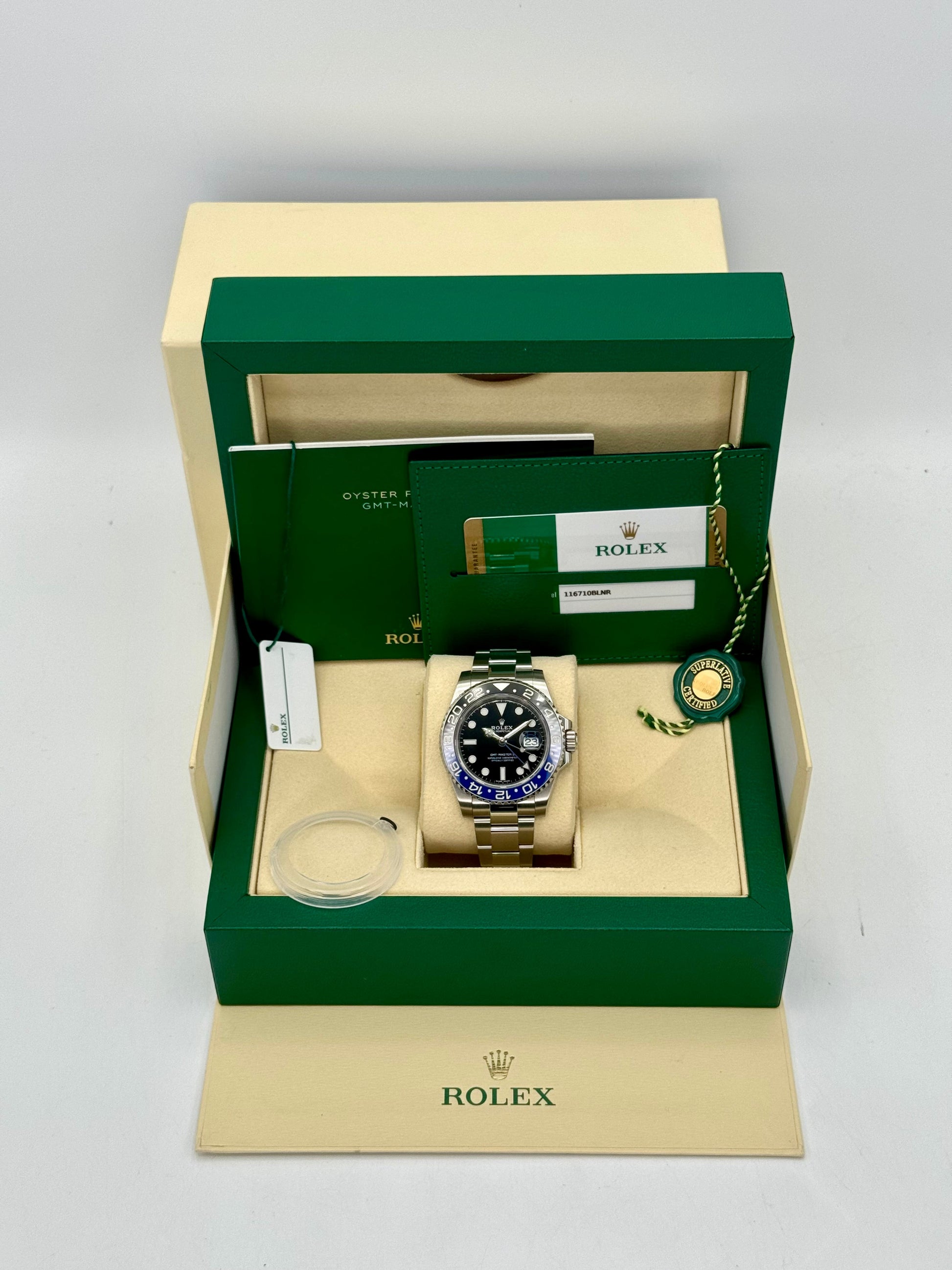 2018 Rolex GMT-Master II "Batman" 40mm 116710BLNR Oyster - MyWatchLLC