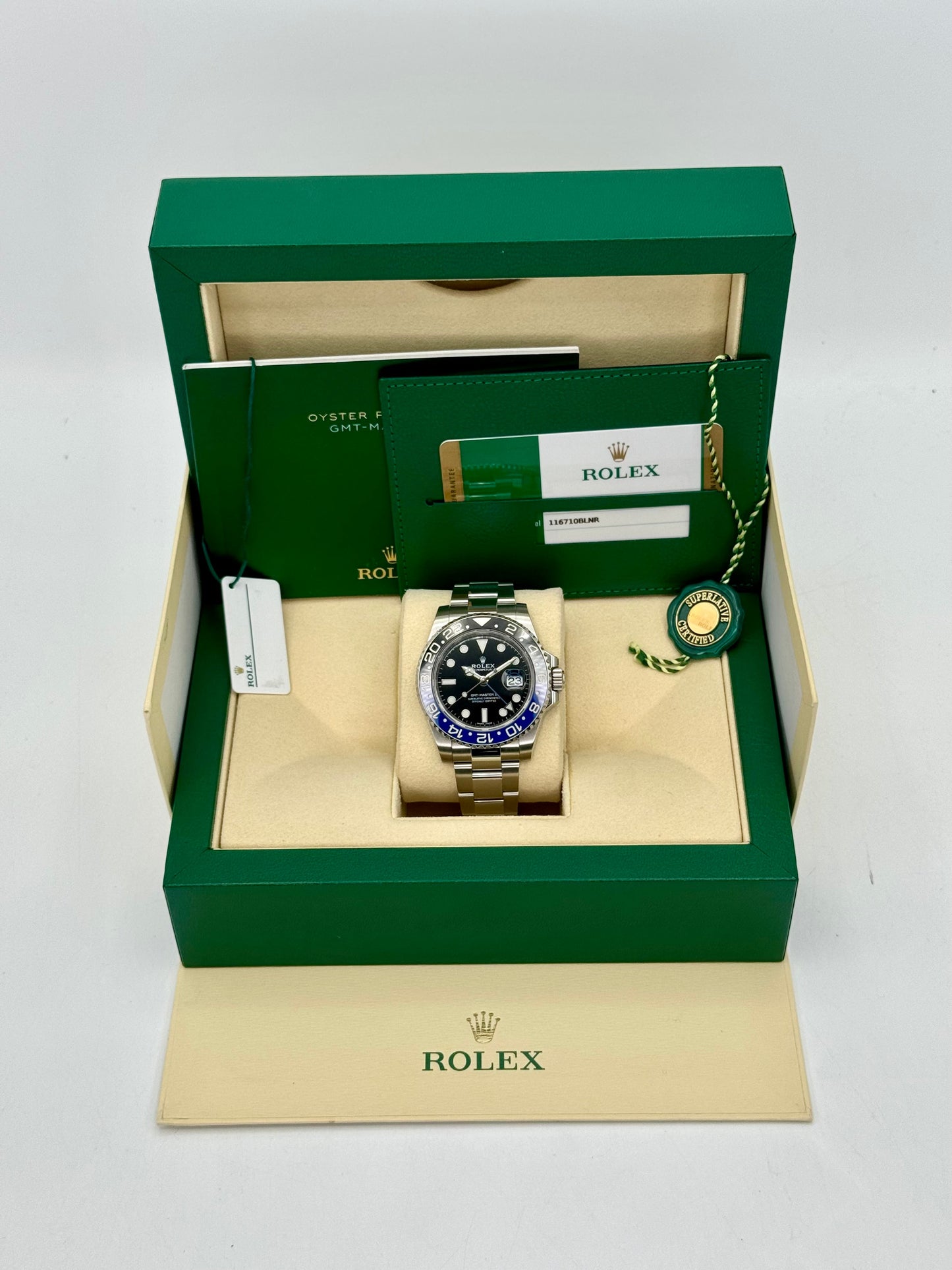 2018 Rolex GMT-Master II "Batman" 40mm 116710BLNR Oyster - MyWatchLLC