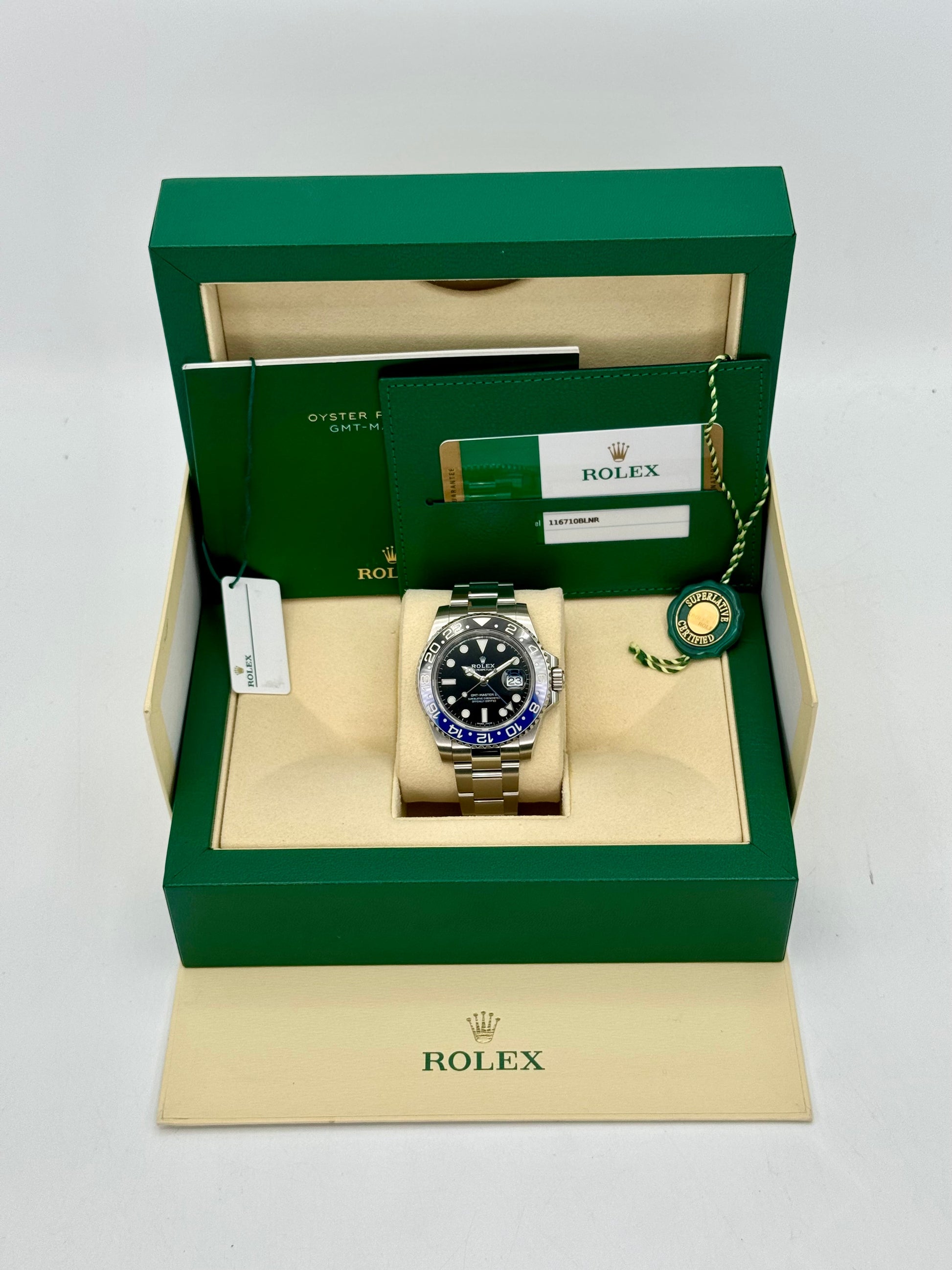 2018 Rolex GMT-Master II "Batman" 40mm 116710BLNR Oyster - MyWatchLLC