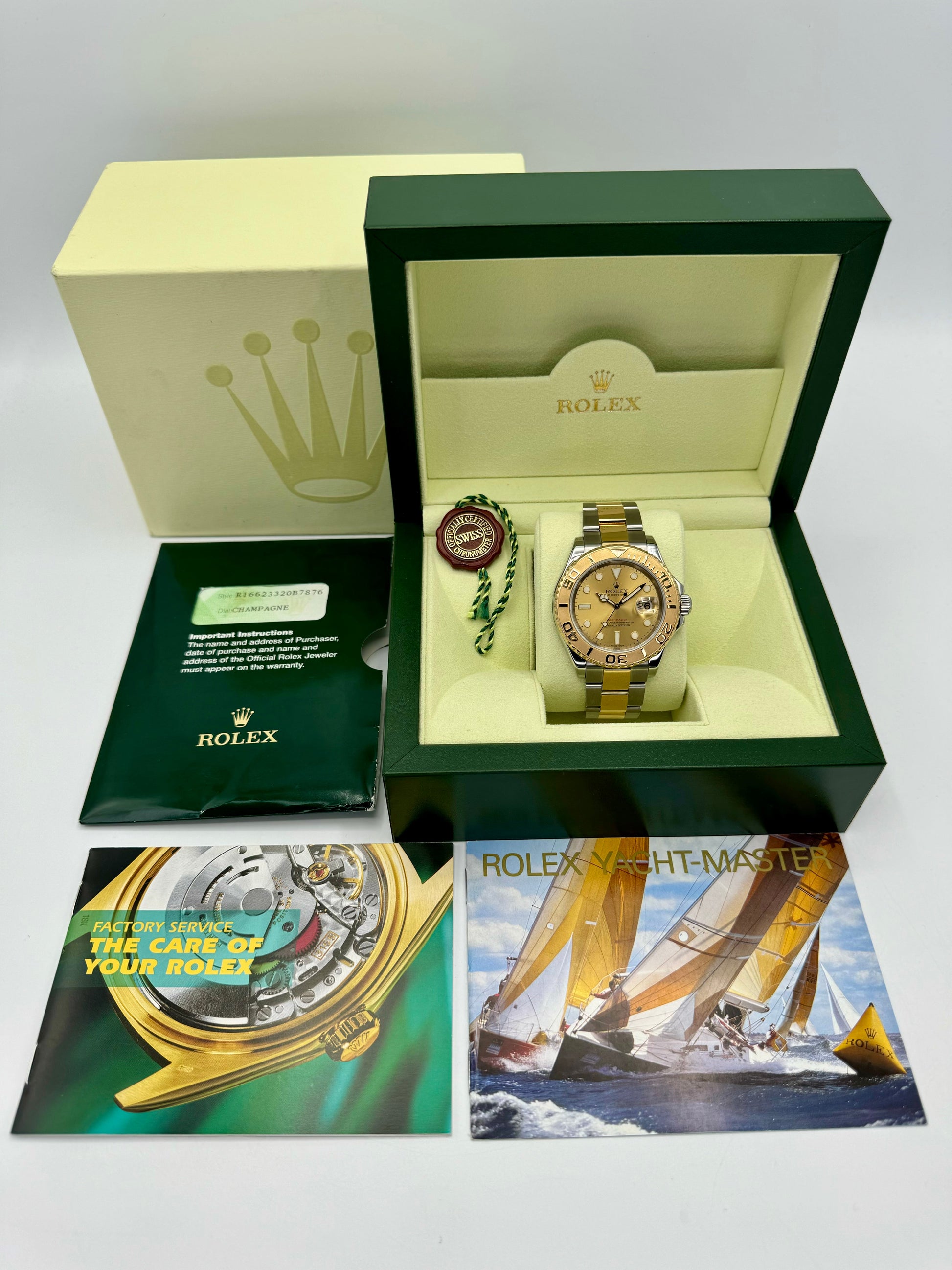 2009 Rolex Yacht-Master 40mm Two-Tone Champagne Dial - MyWatchLLC