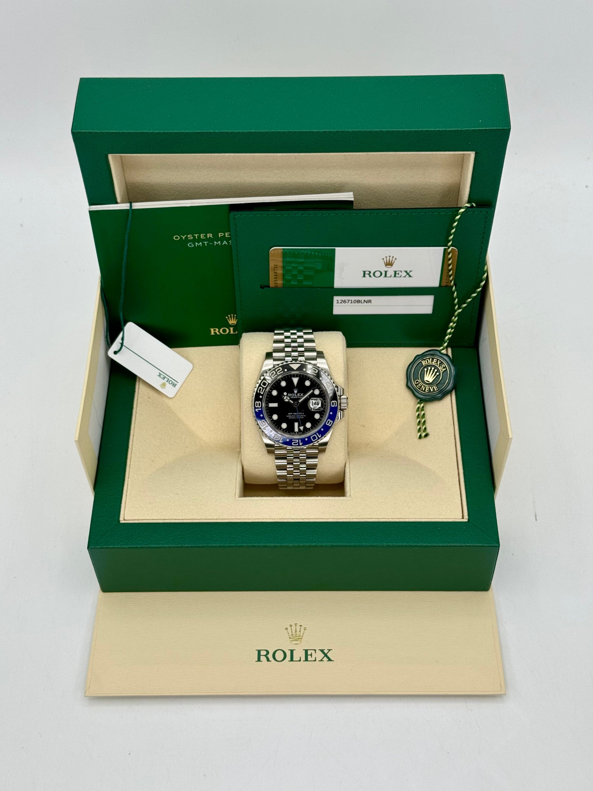 2019 Rolex GMT-Master II “Batgirlâ€?40mm 126710BLNR Jubilee Black Dial - MyWatchLLC