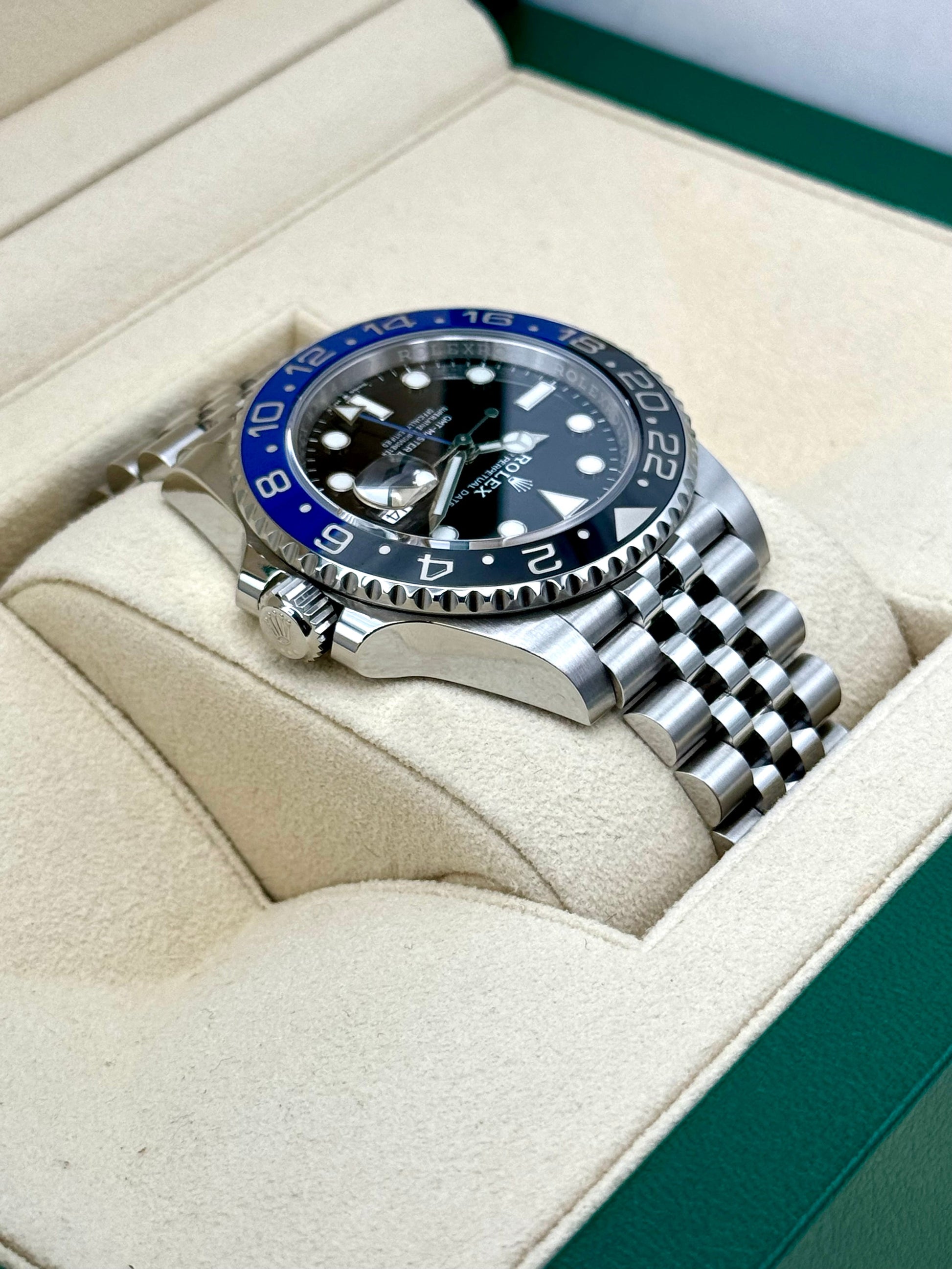 2019 Rolex GMT-Master II “Batgirlâ€?40mm 126710BLNR Jubilee Black Dial - MyWatchLLC
