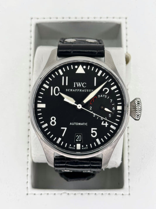 2010 IWC Big Pilot 46mm IW500401 Stainless Steel Black Dial - MyWatchLLC