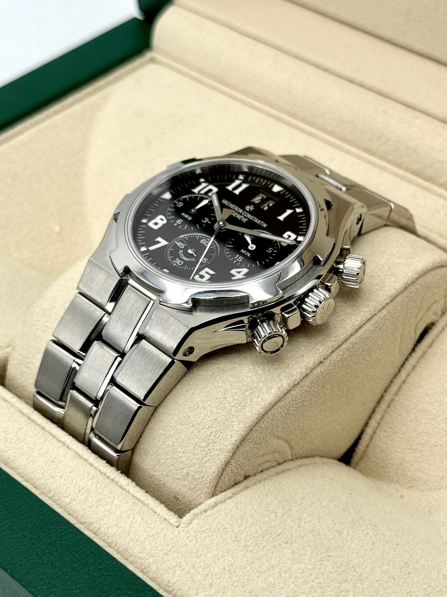 Vacheron Constantin Overseas Chrono 40mm 49140/423A-8886 Black Dial - MyWatchLLC