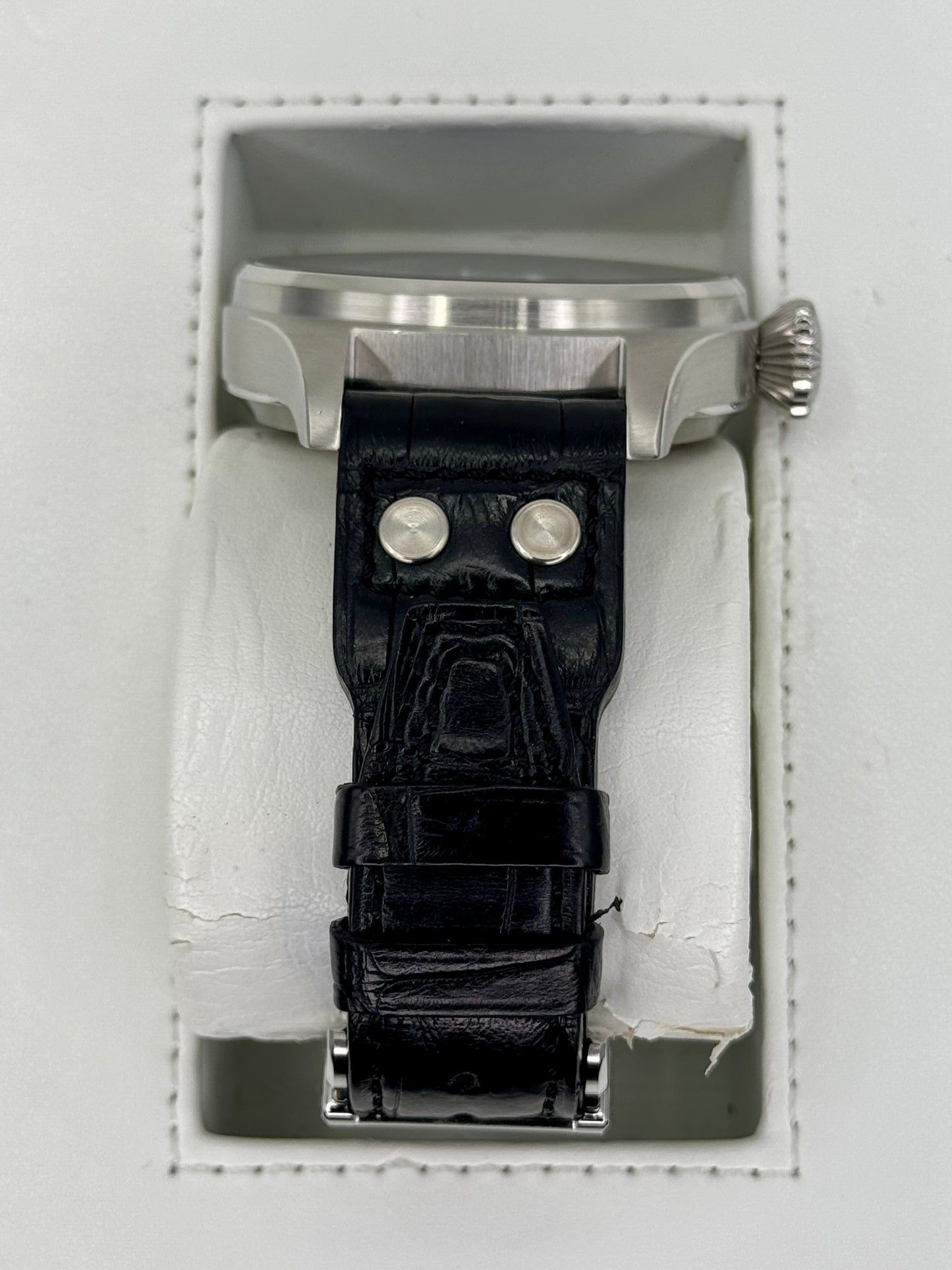 2010 IWC Big Pilot 46mm IW500401 Stainless Steel Black Dial - MyWatchLLC