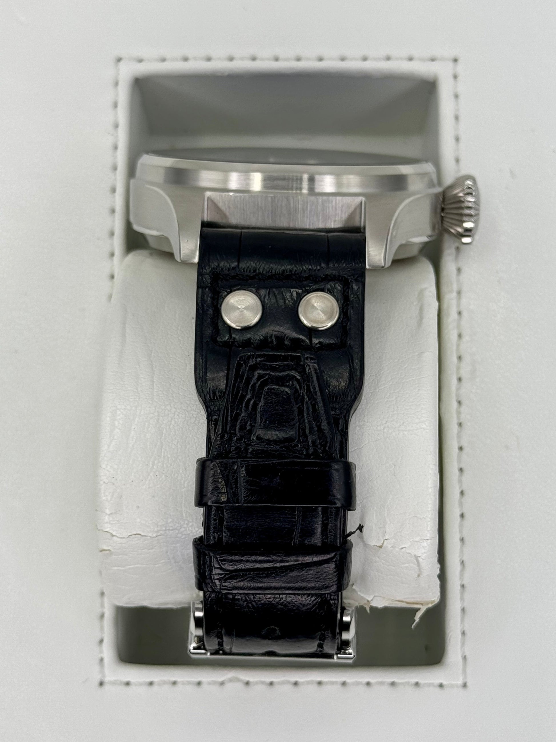 2010 IWC Big Pilot 46mm IW500401 Stainless Steel Black Dial - MyWatchLLC