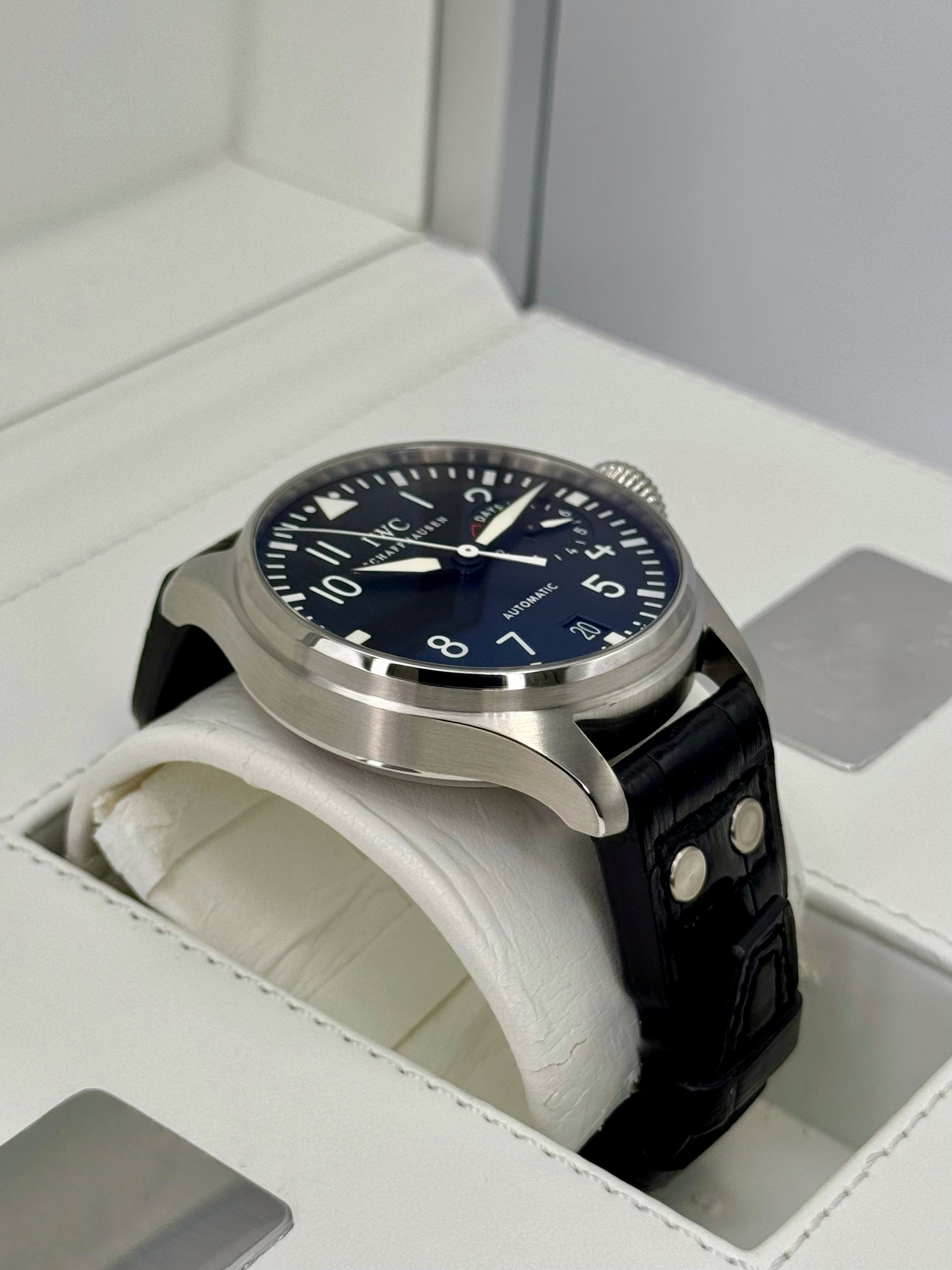 2010 IWC Big Pilot 46mm IW500401 Stainless Steel Black Dial - MyWatchLLC
