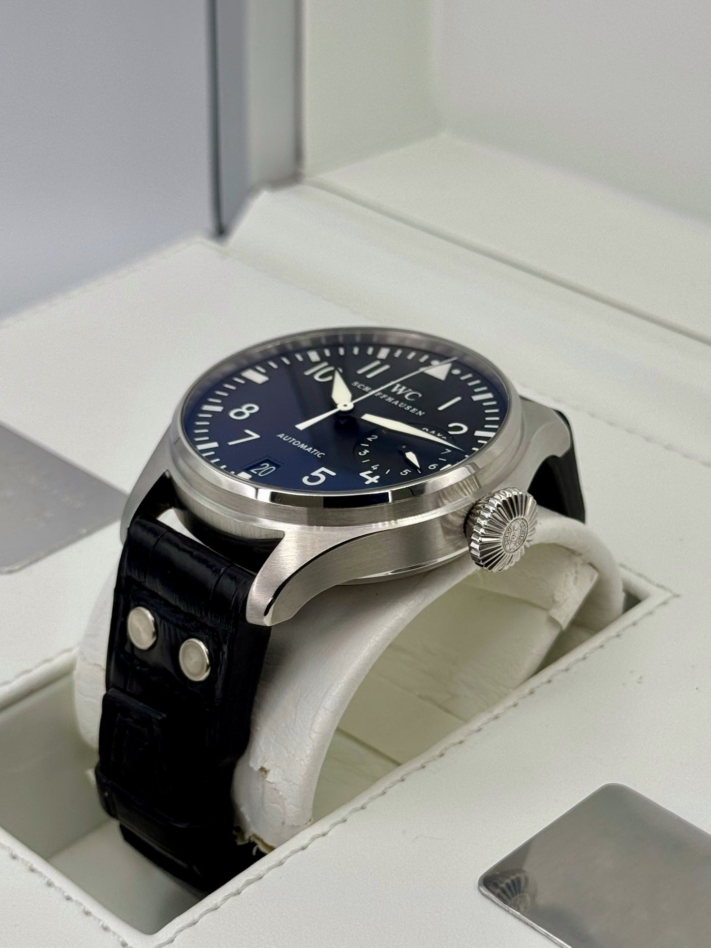 2010 IWC Big Pilot 46mm IW500401 Stainless Steel Black Dial - MyWatchLLC