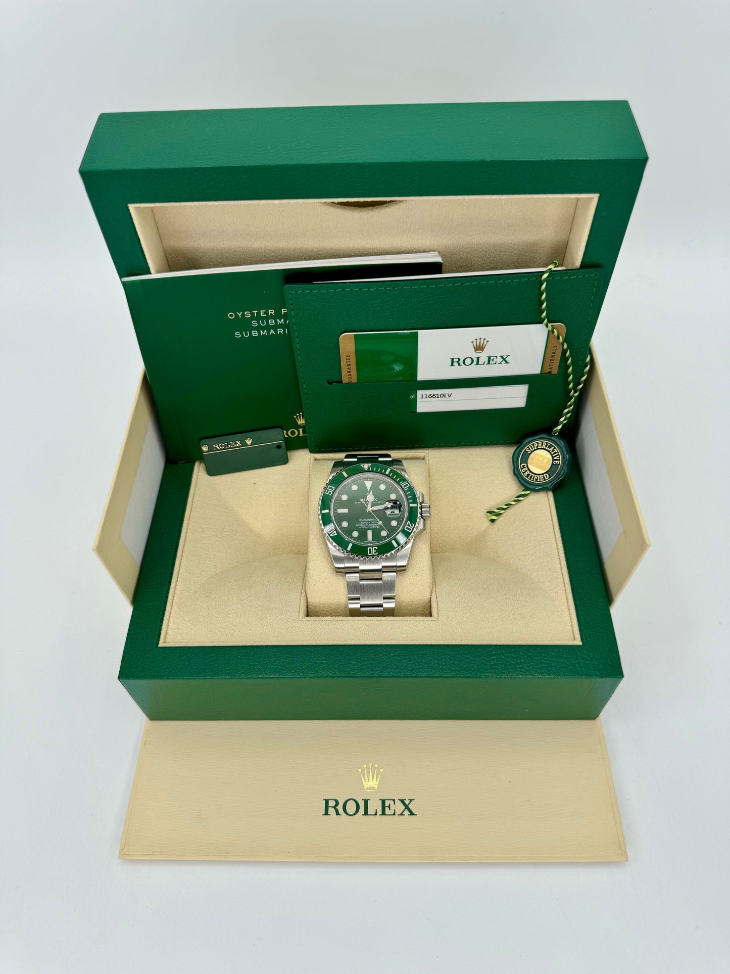 2015 Rolex Submariner Date "Hulk" 40mm 116610LV Green Dial - MyWatchLLC