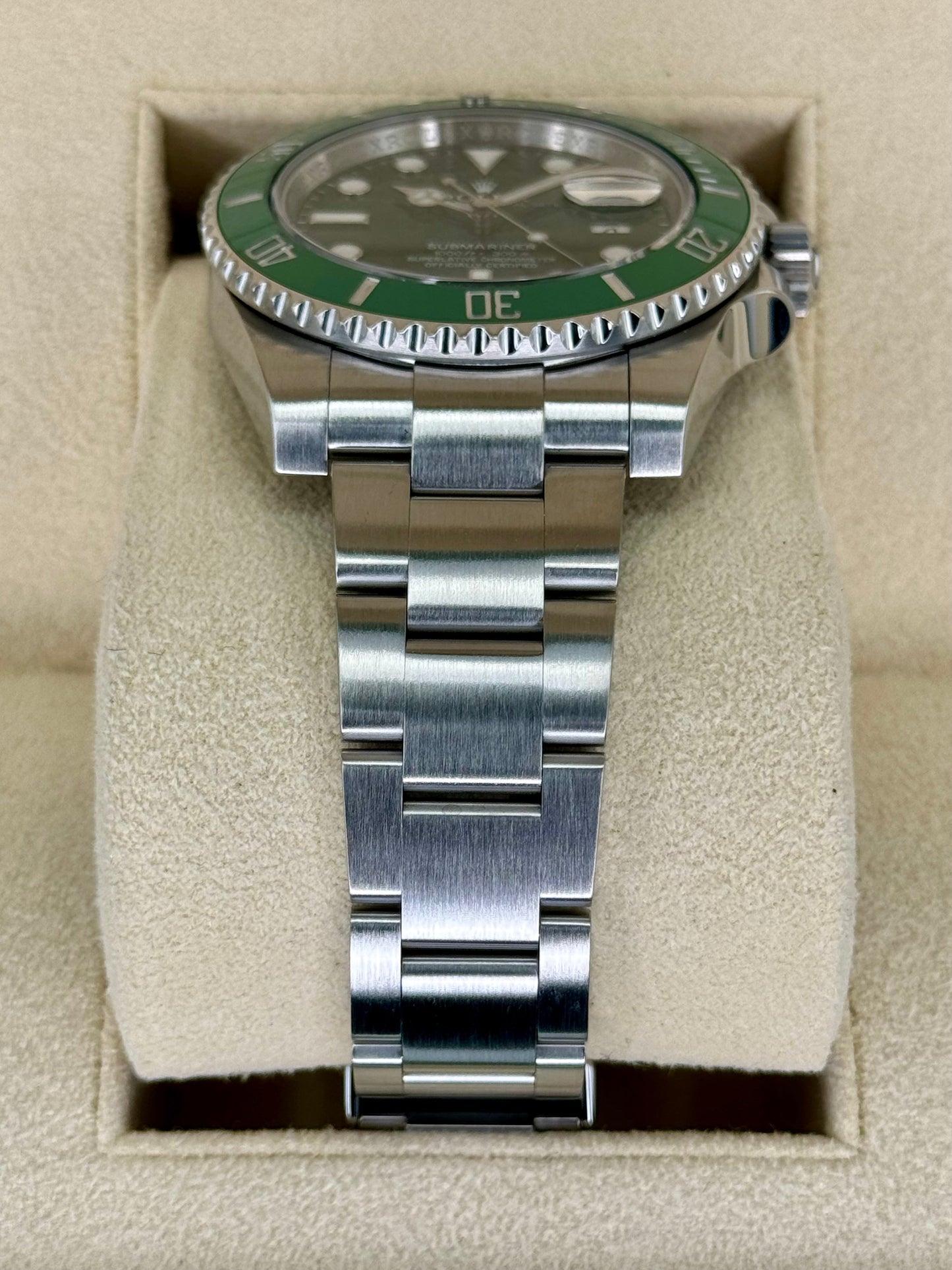 2015 Rolex Submariner Date "Hulk" 40mm 116610LV Green Dial - MyWatchLLC