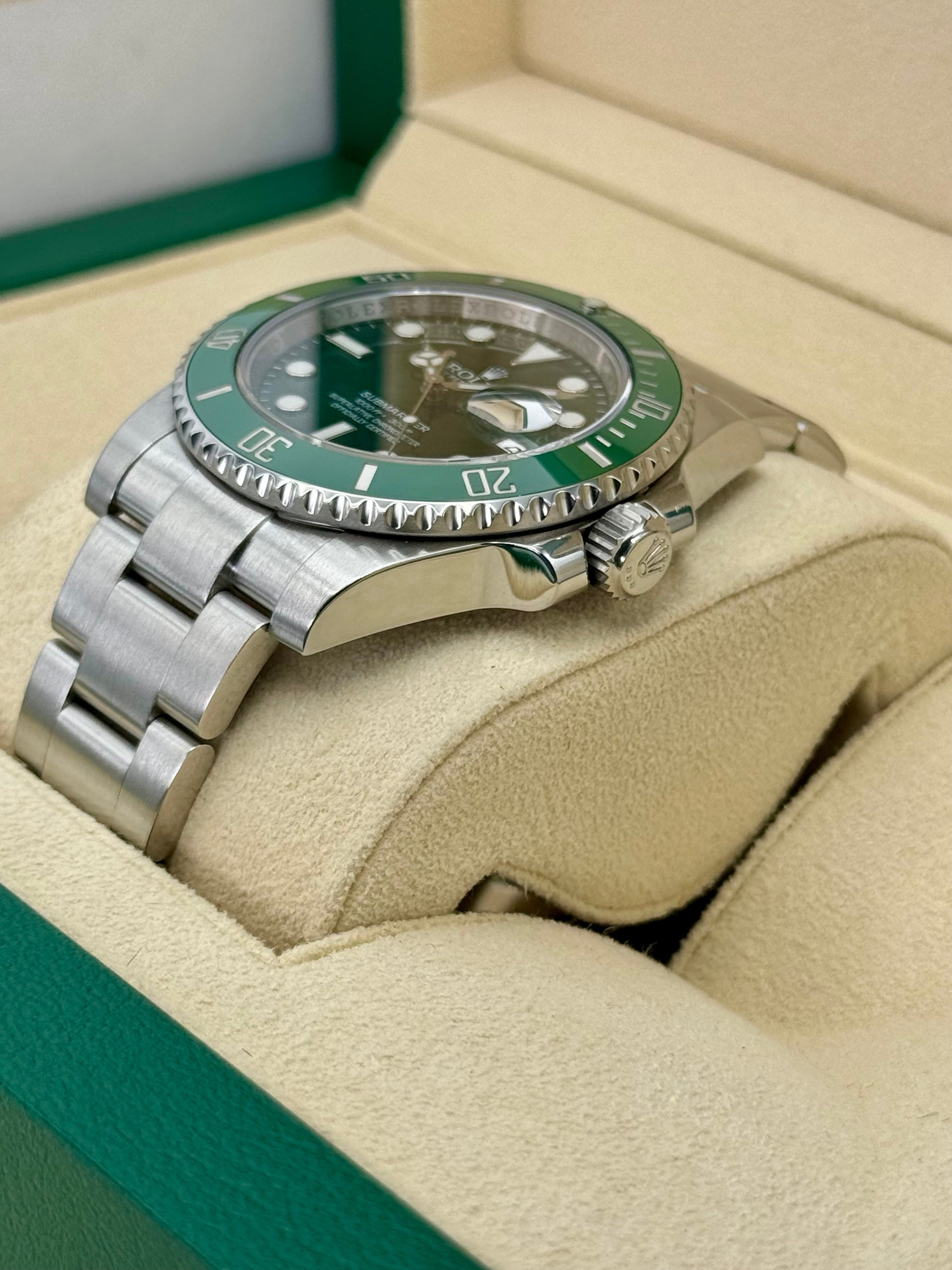 2015 Rolex Submariner Date "Hulk" 40mm 116610LV Green Dial - MyWatchLLC