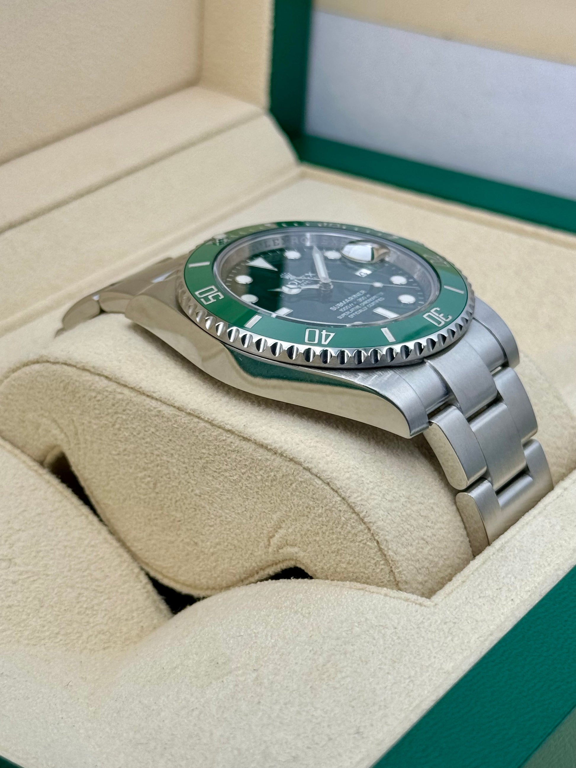 2015 Rolex Submariner Date "Hulk" 40mm 116610LV Green Dial - MyWatchLLC