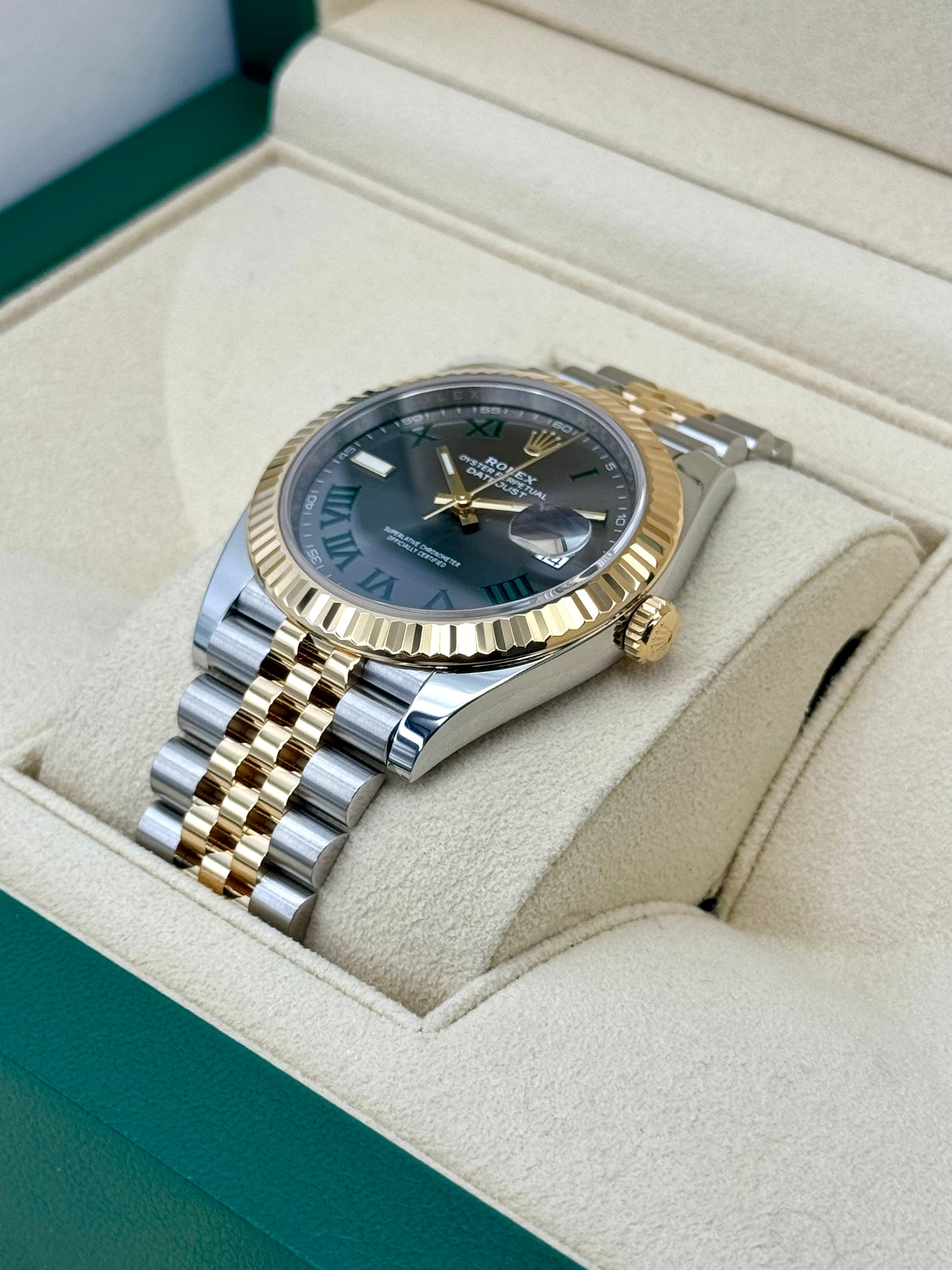 NEW 2024 Rolex Datejust 41mm 126333 Two-Tone Jubilee Wimbledon Dial - MyWatchLLC