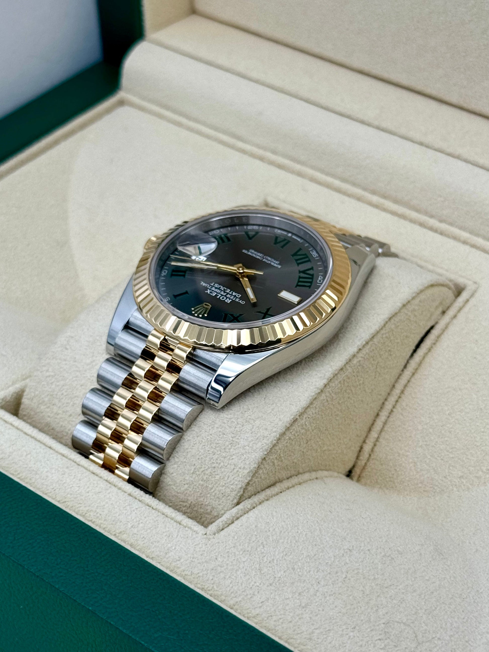 NEW 2024 Rolex Datejust 41mm 126333 Two-Tone Jubilee Wimbledon Dial - MyWatchLLC