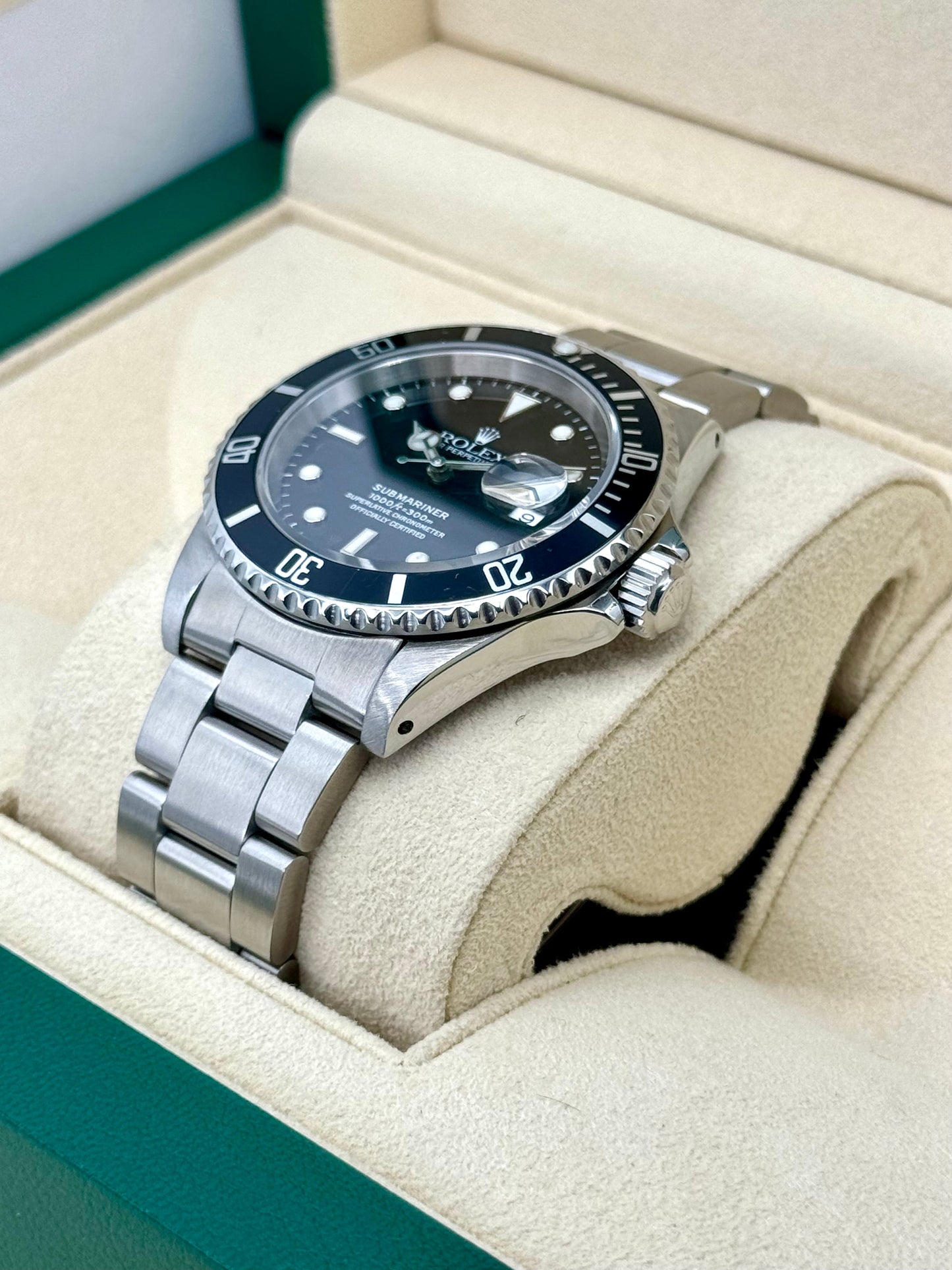 2001 Rolex Submariner Date 40mm 16610 Stainless Steel Black Dial - MyWatchLLC