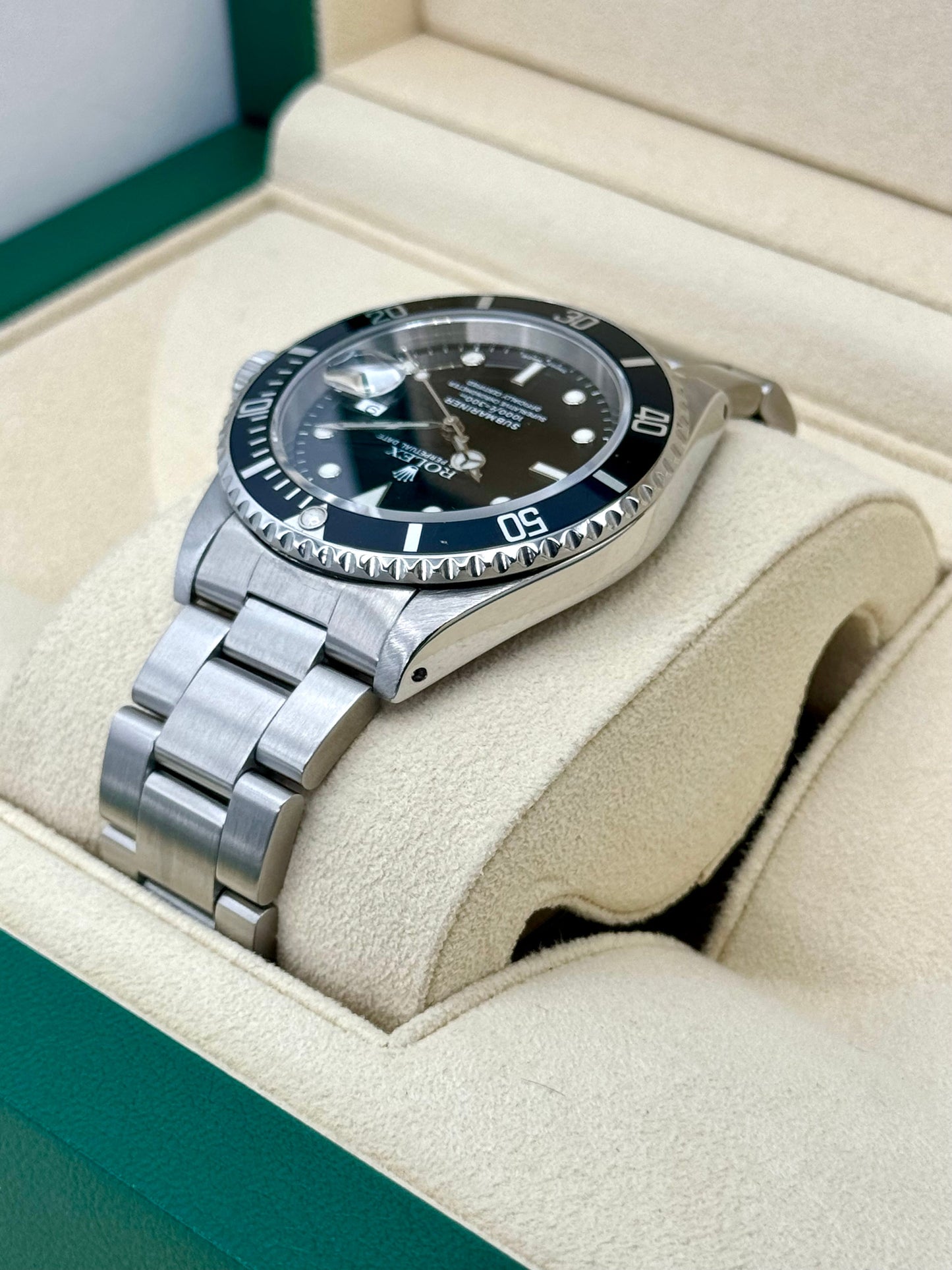 2001 Rolex Submariner Date 40mm 16610 Stainless Steel Black Dial - MyWatchLLC