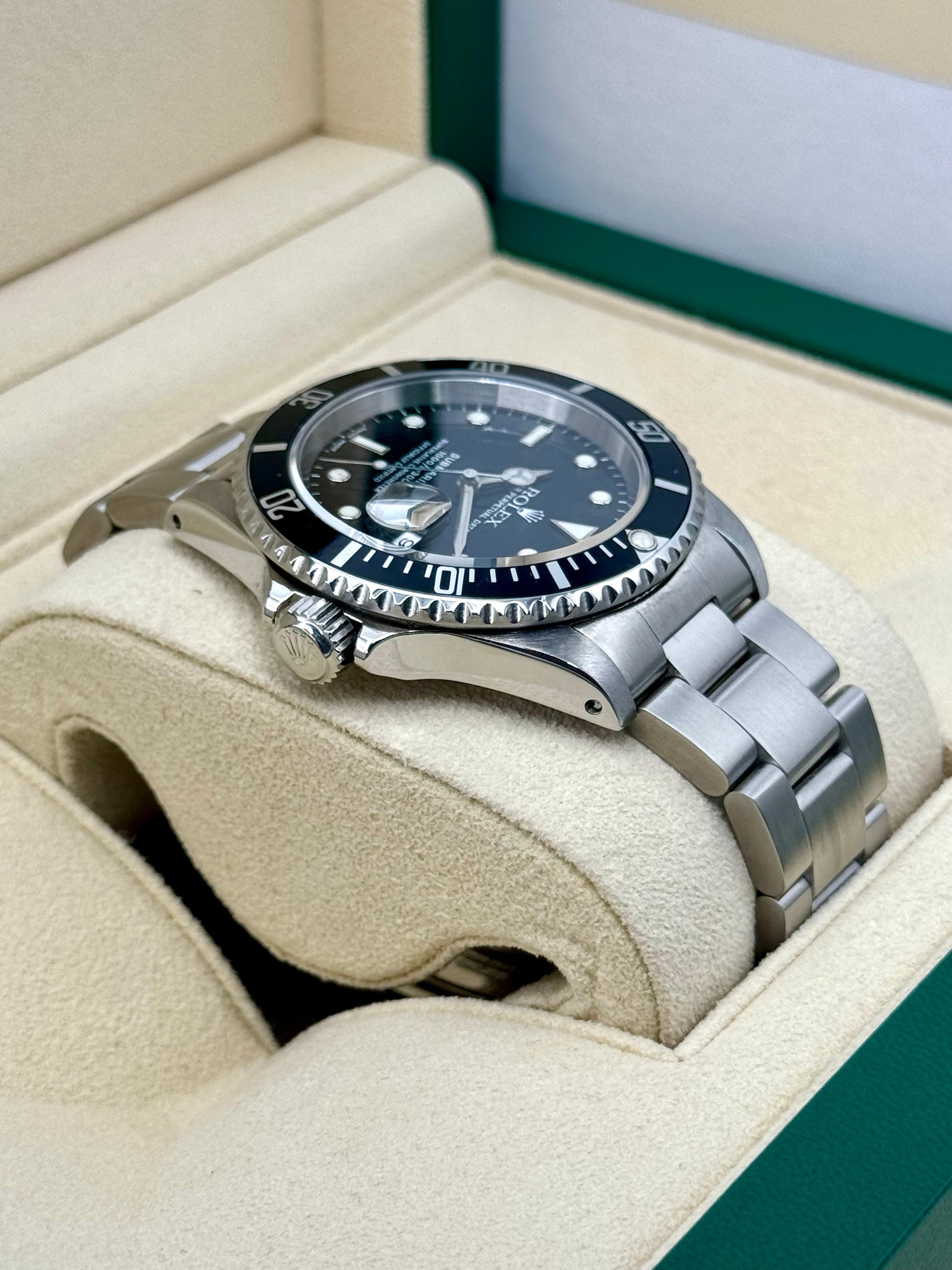 2001 Rolex Submariner Date 40mm 16610 Stainless Steel Black Dial - MyWatchLLC