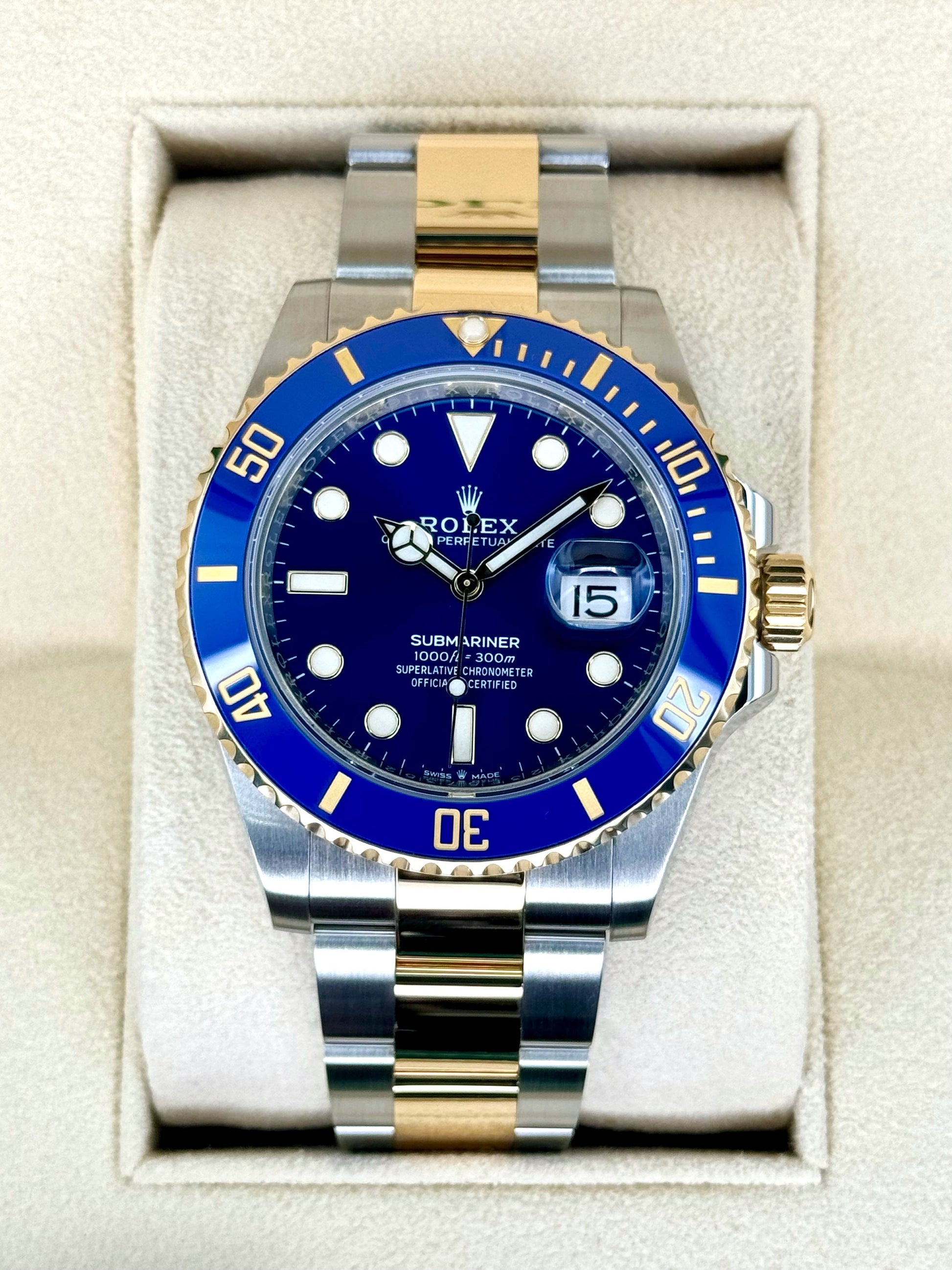 2020 Rolex Submariner "Bluesy" 41mm 126613LB Two-Tone Blue Dial - MyWatchLLC