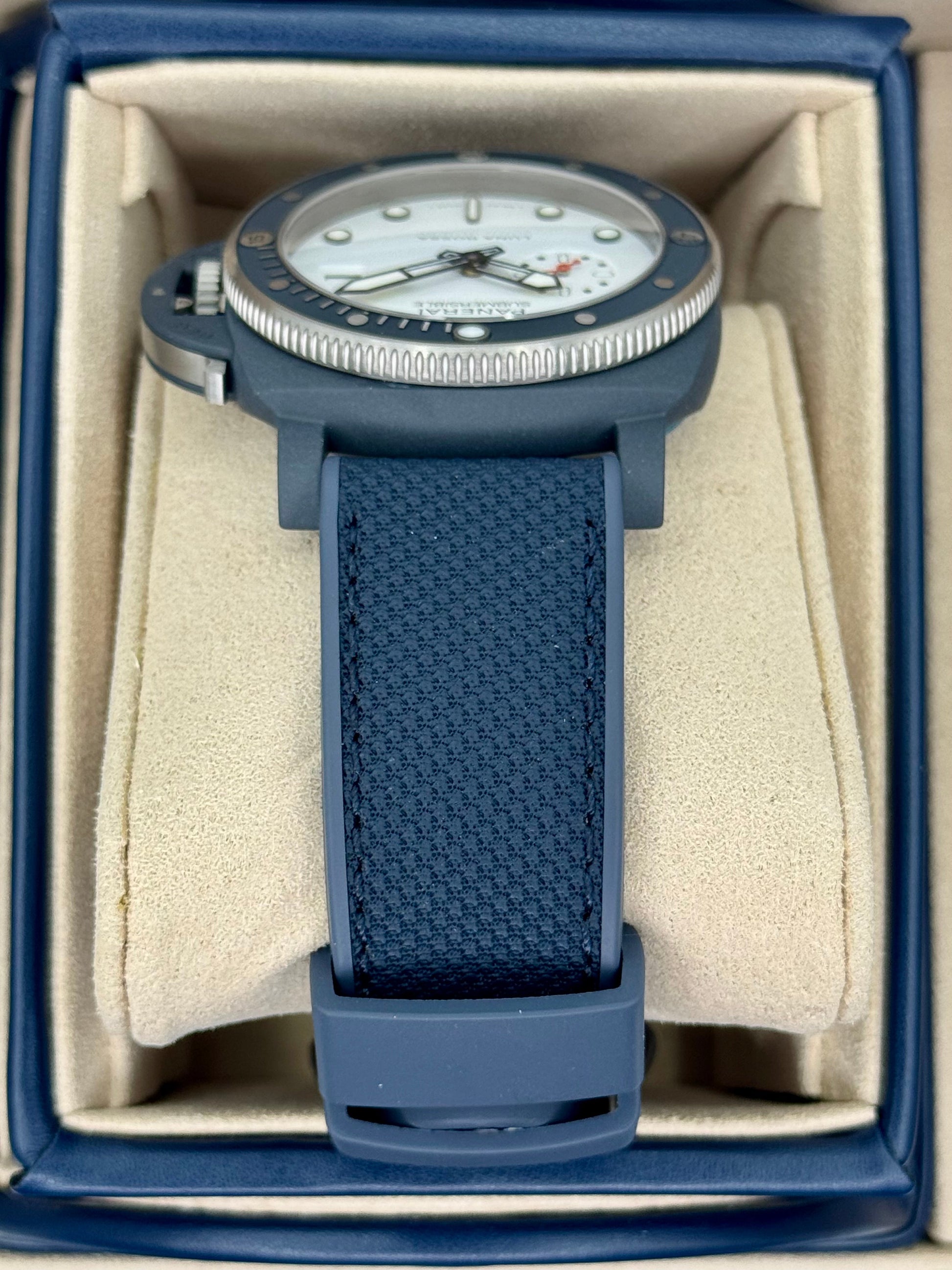 NEW 2025 Panerai Quarantaquattro 44mm PAM01543 Ceramic White Dial - MyWatchLLC