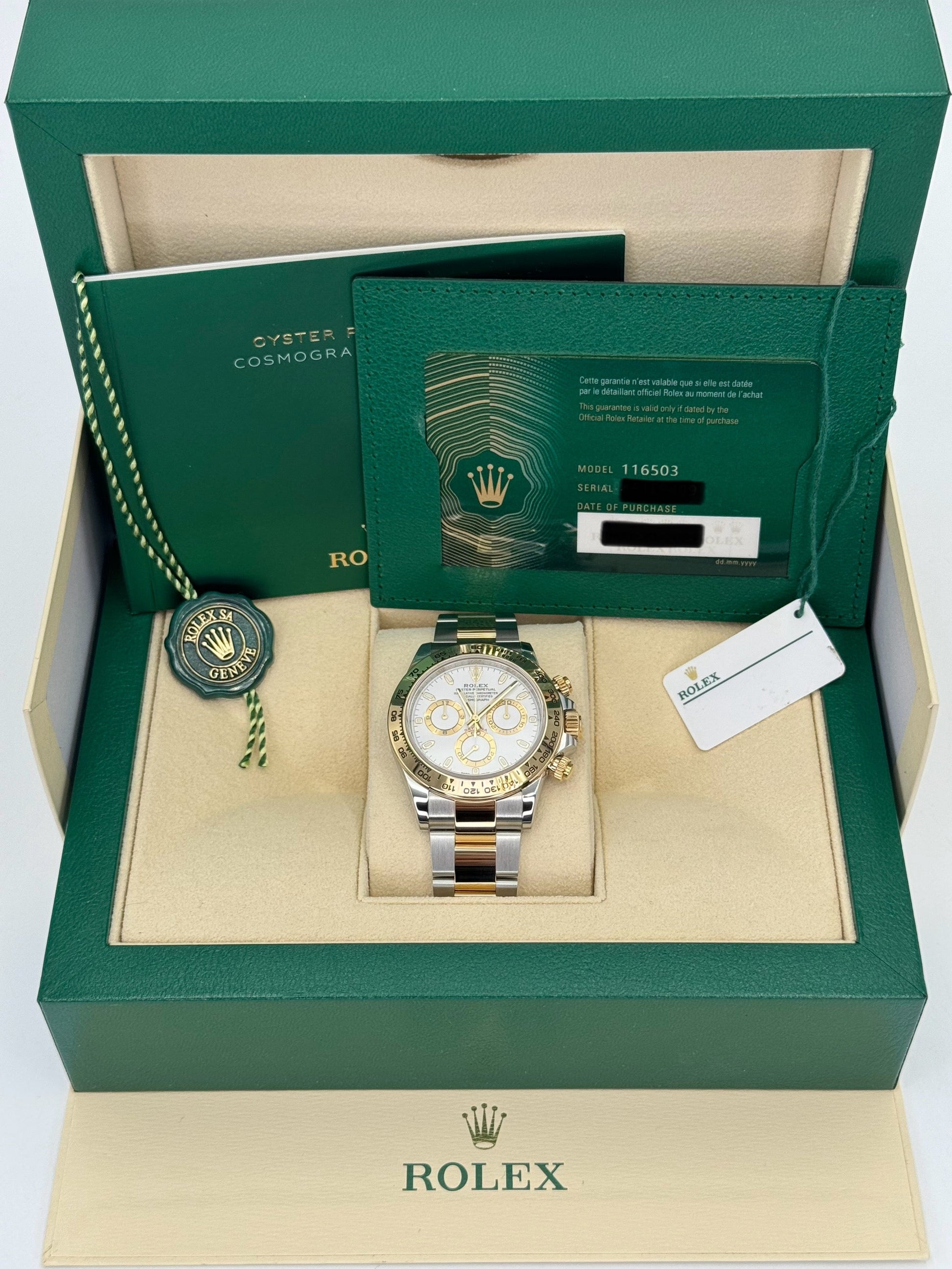 2023 Rolex Daytona 40mm 116503 Tow-Tone White Dial - MyWatchLLC