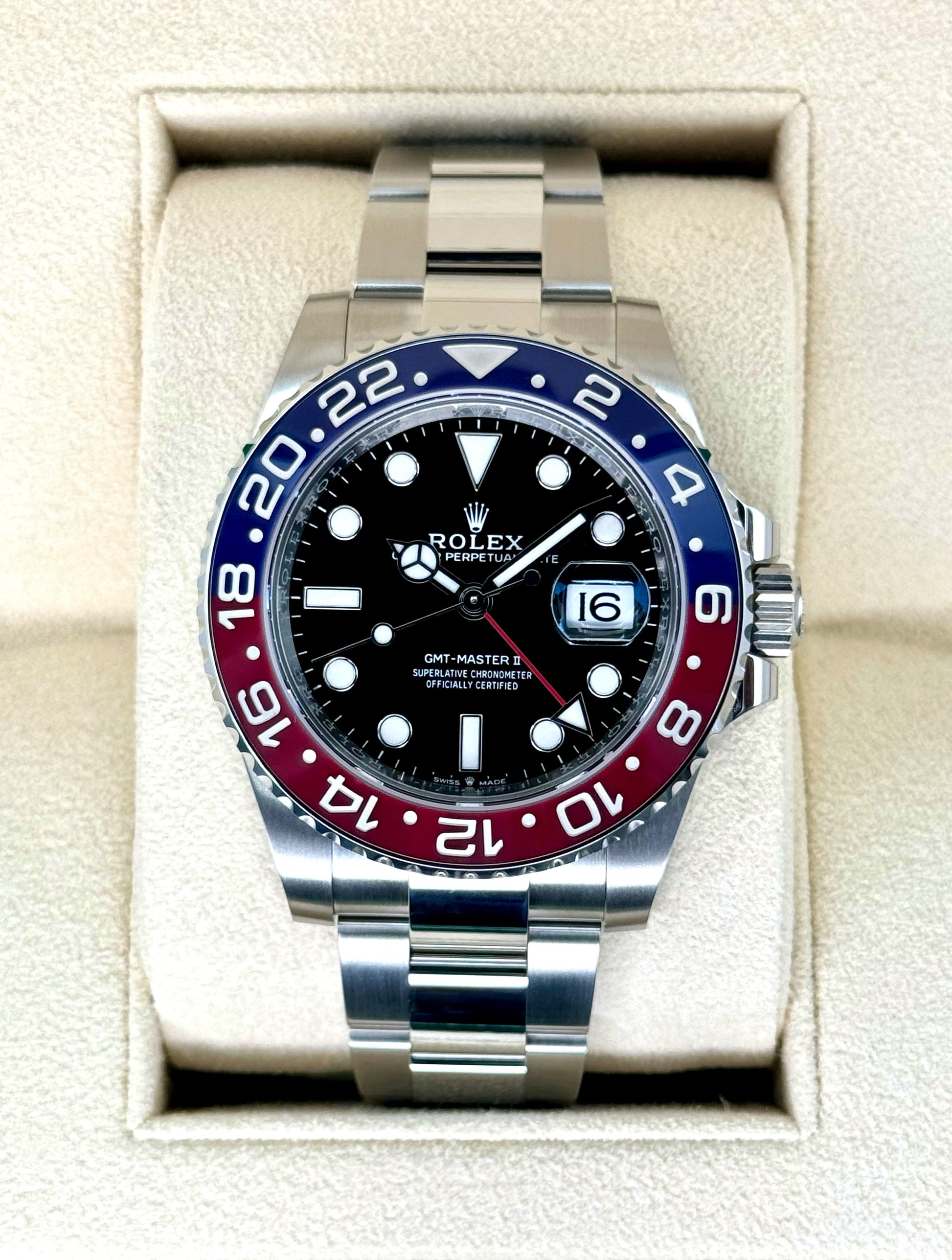 NEW 2024 Rolex GMT-Master II "Pepsi" 40mm 126710BLRO Oyster - MyWatchLLC