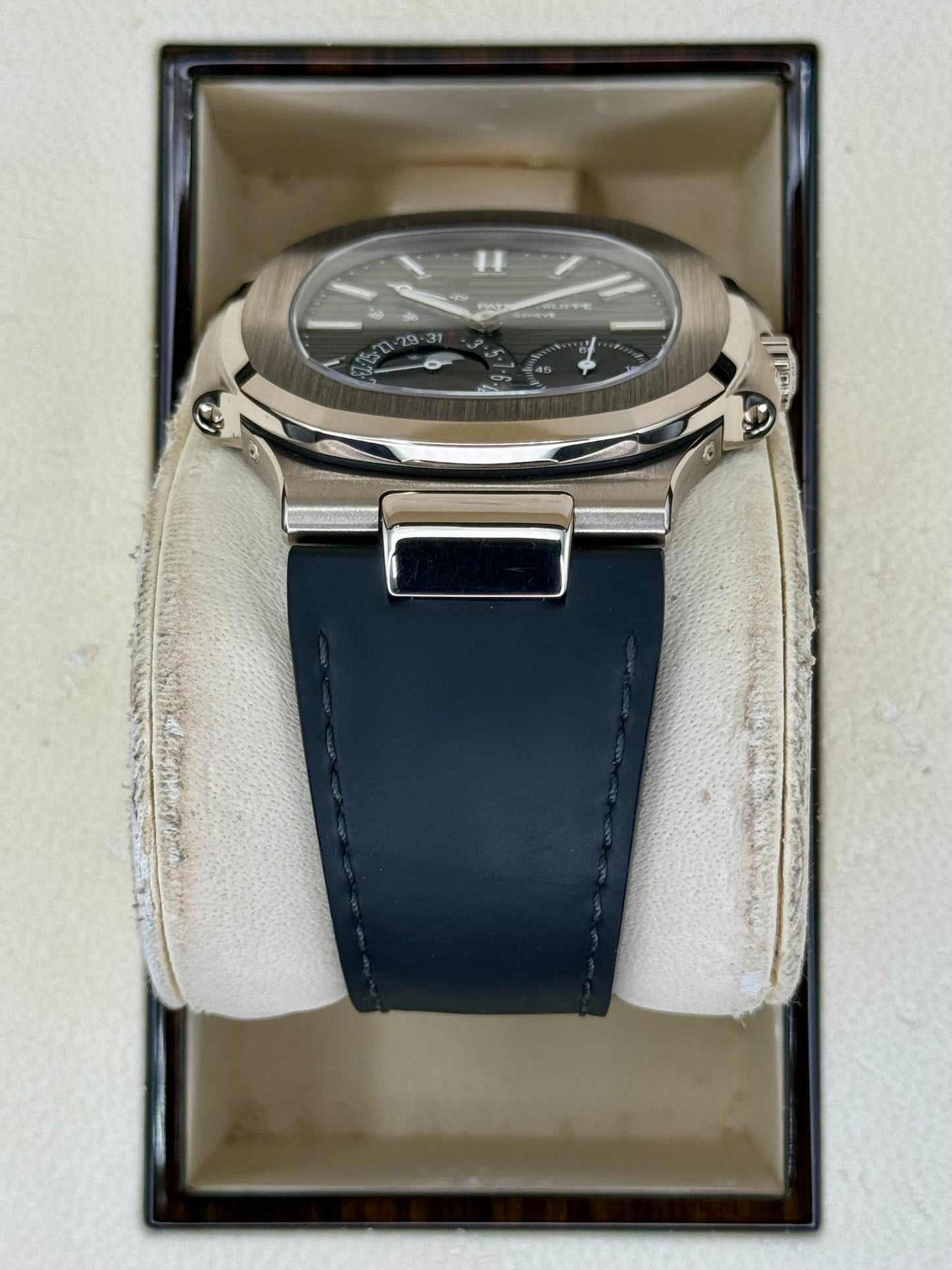 2023 Patek Philippe Nautilus 40mm 5712G White Gold Grey Dial - MyWatchLLC