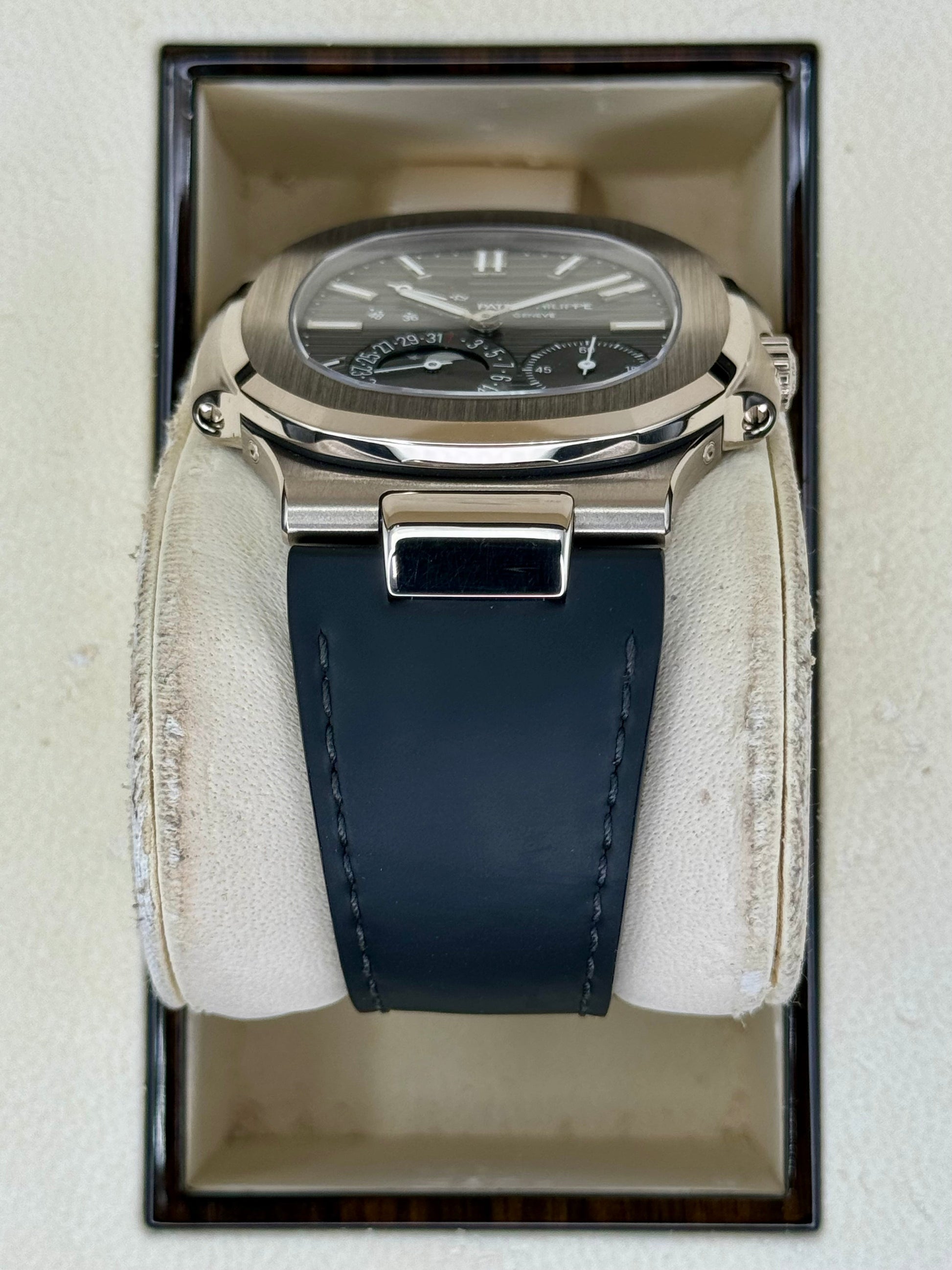 2023 Patek Philippe Nautilus 40mm 5712G White Gold Grey Dial - MyWatchLLC