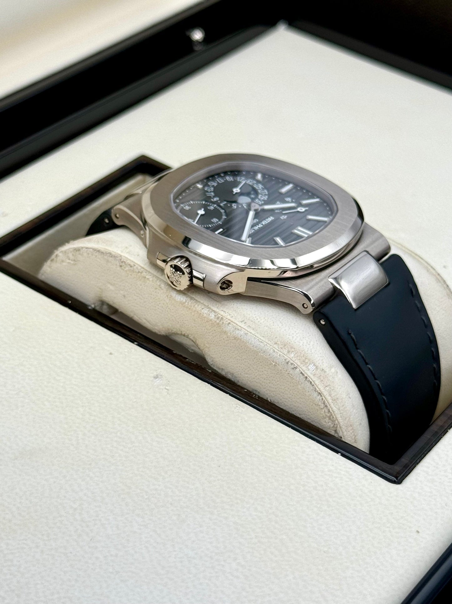 2023 Patek Philippe Nautilus 40mm 5712G White Gold Grey Dial - MyWatchLLC