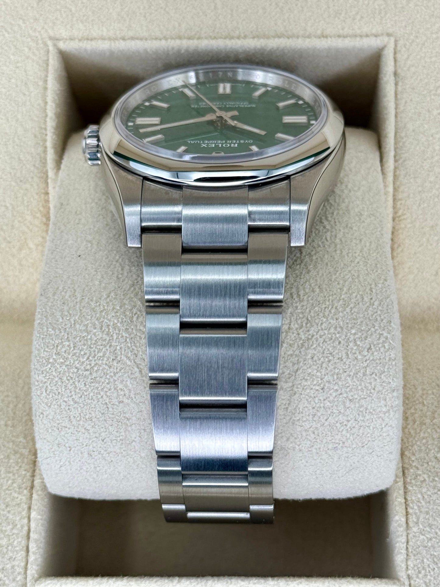 NEW 2023 Rolex Oyster Perpetual 36mm 126000 Stainless Steel Green Dial - MyWatchLLC