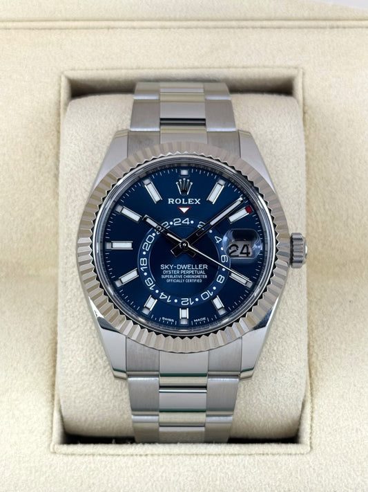 2022 Rolex Sky-Dweller 42mm 326934 Oyster Blue Dial - MyWatchLLC